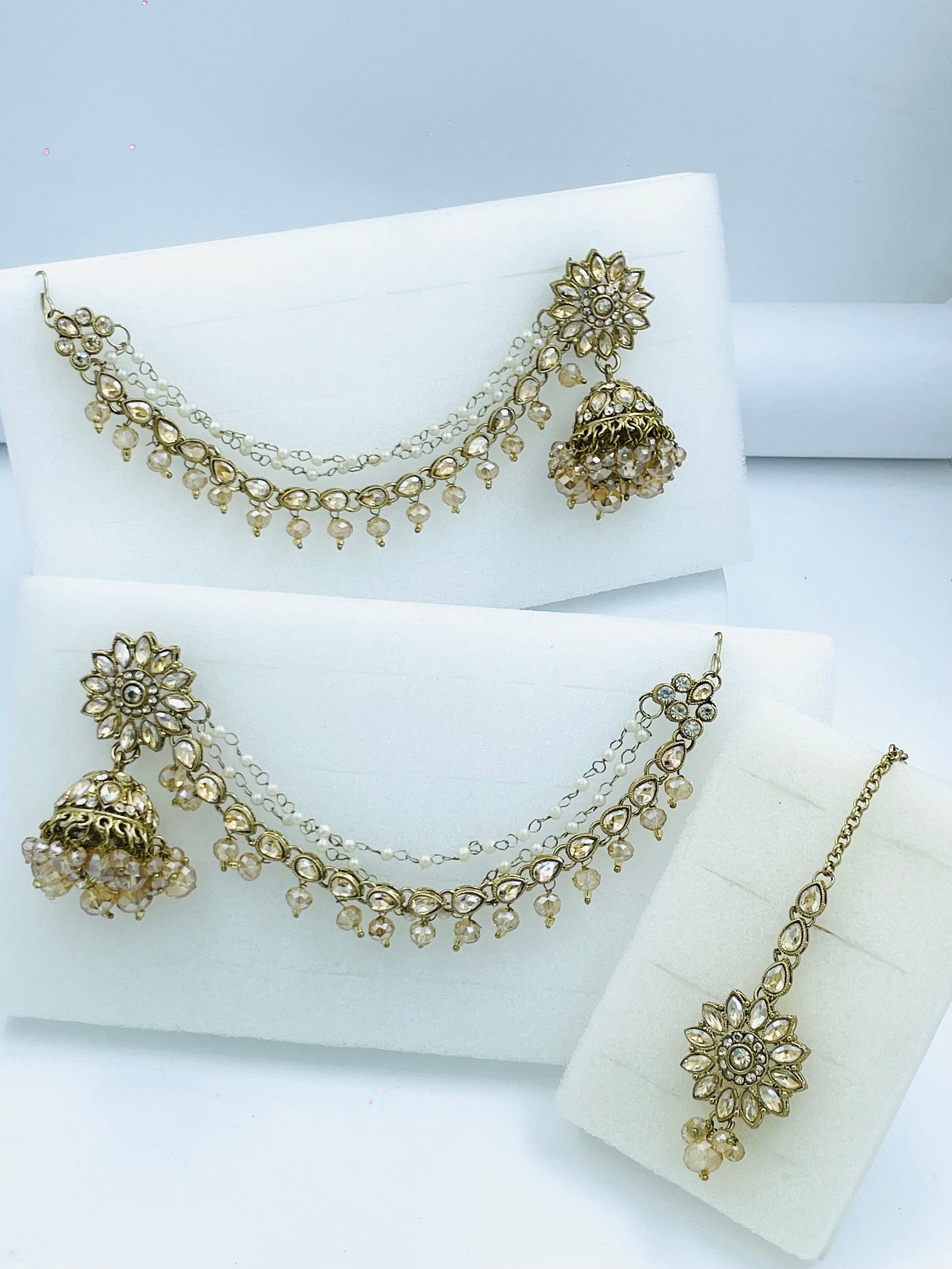 Buy Traditional GoldPlated Kundan Maang Tikka Set Online