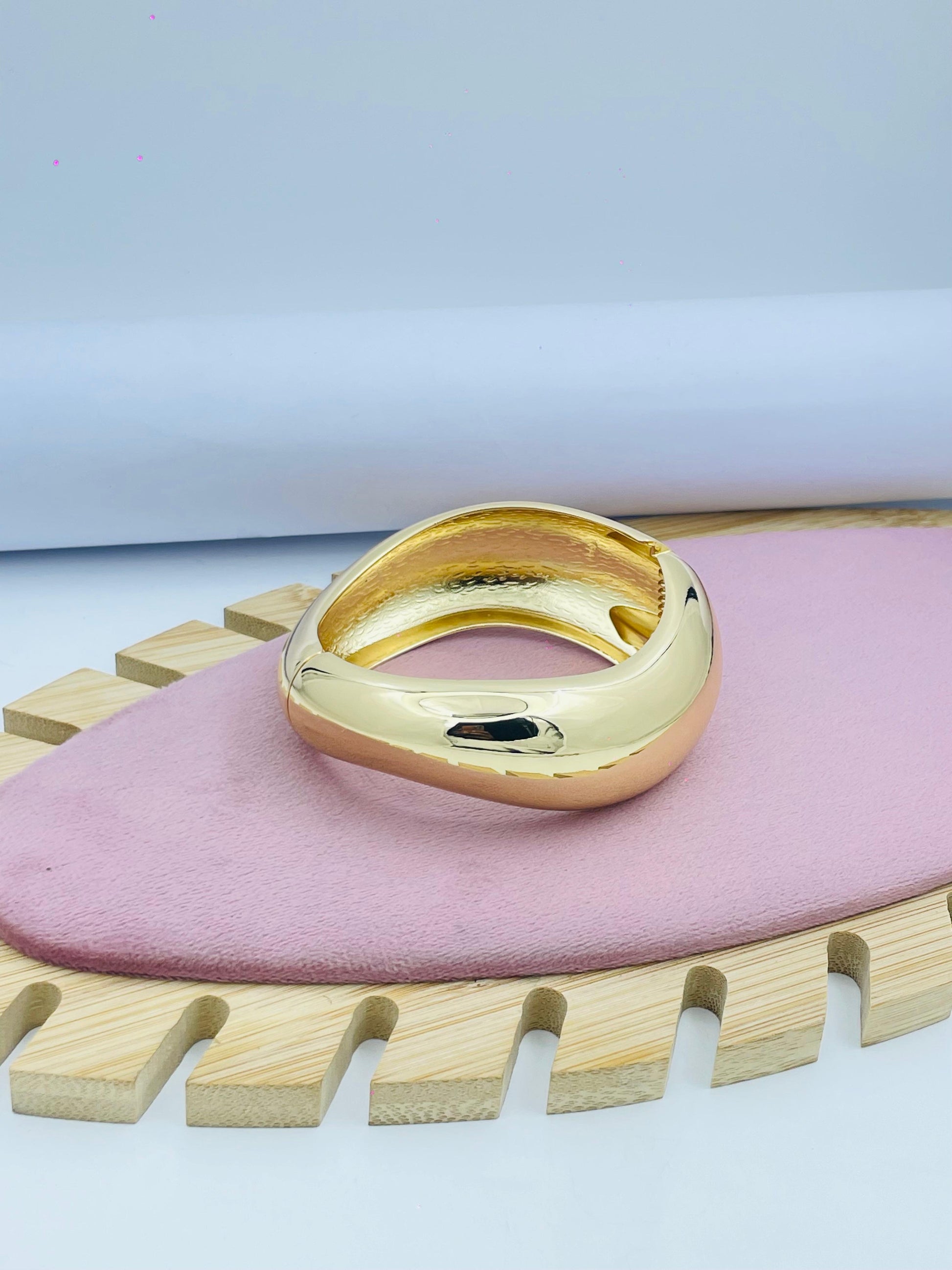 Stylish GoldTone Bangle Bracelet
