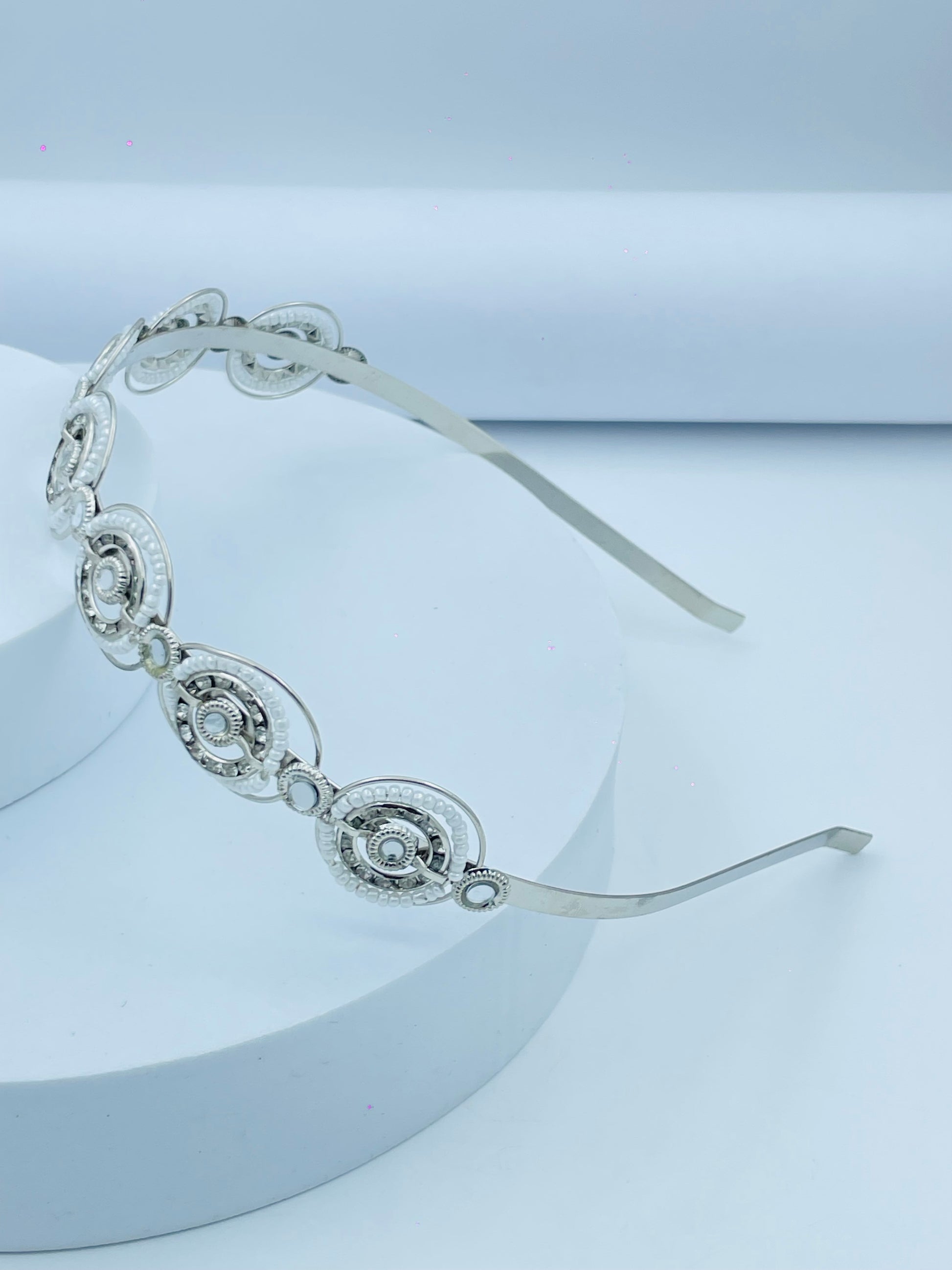 Elegant Silver Crystal Headband Perfect for Special Occasions