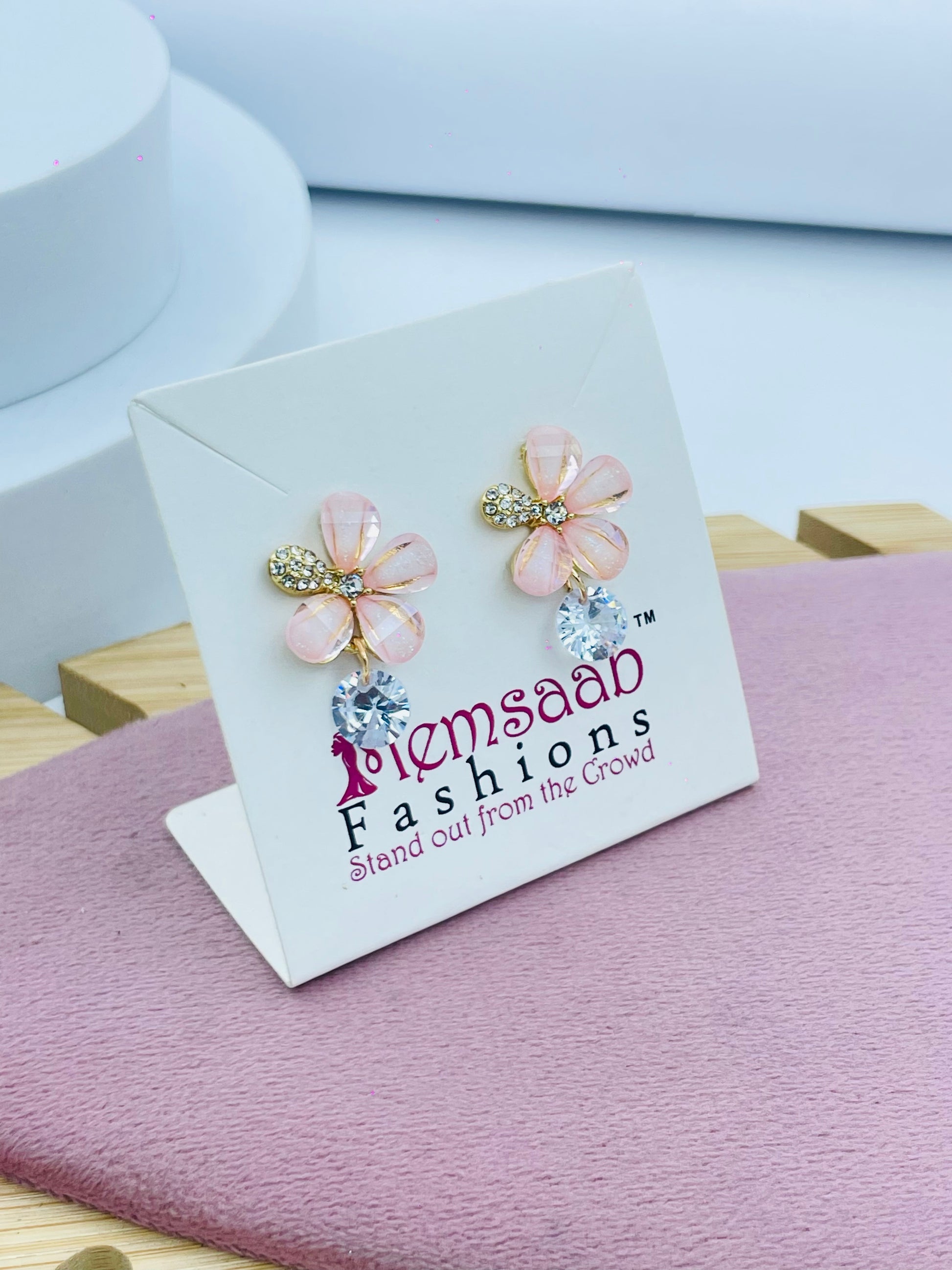 Floral Gemstone Earrings