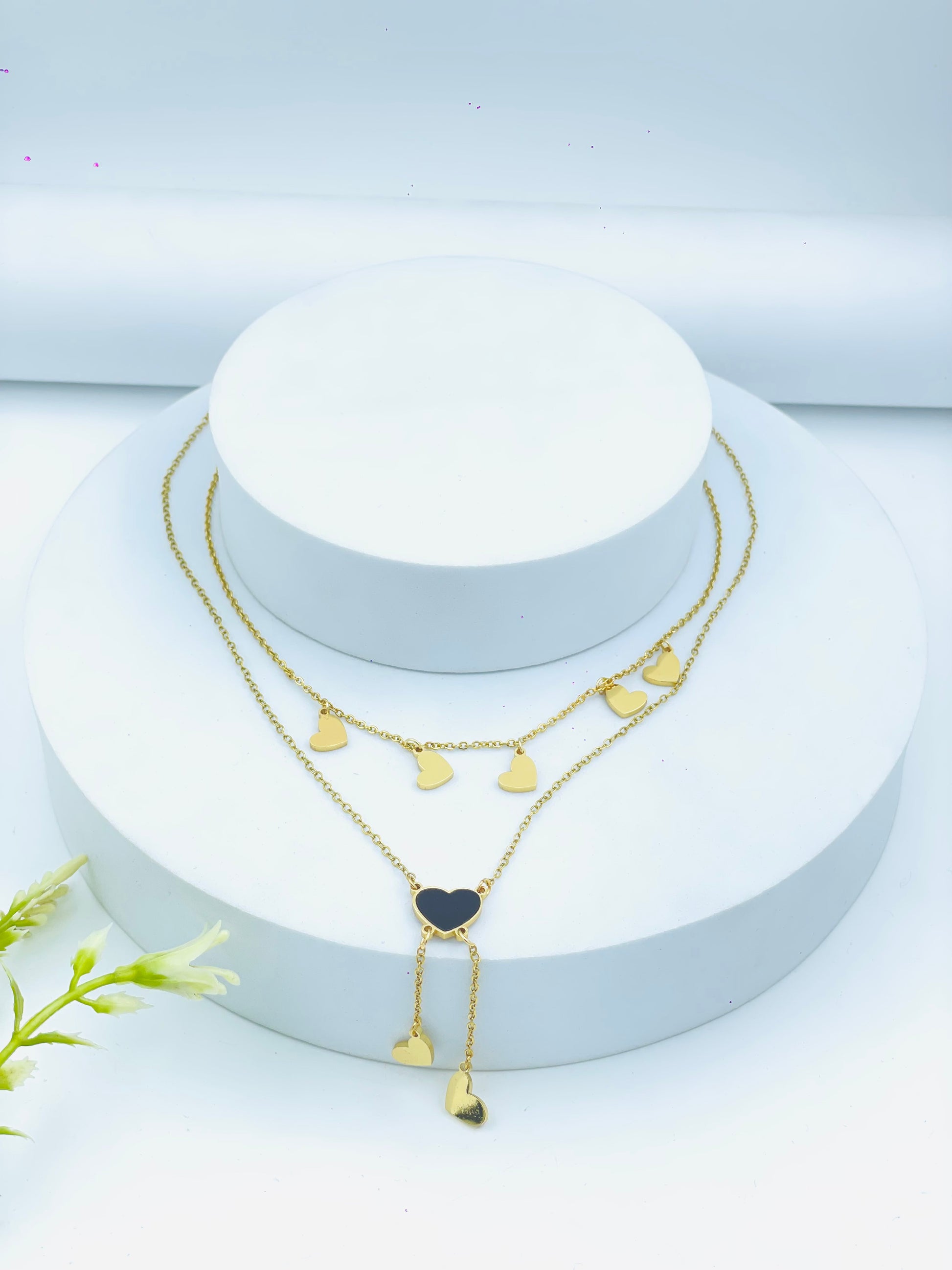 Elegant Gold Heart Charm Necklace  Perfect Gift