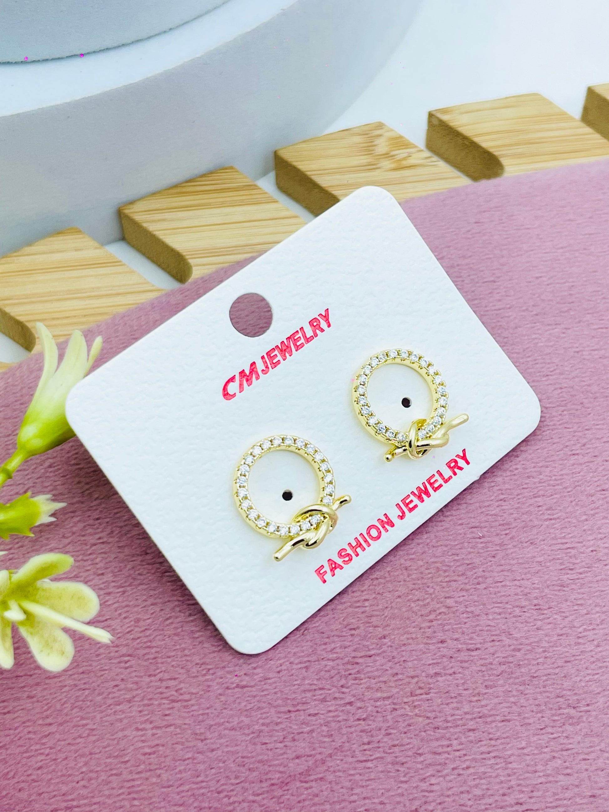 Elegant Gold Circular Hoop Earrings Jewelry