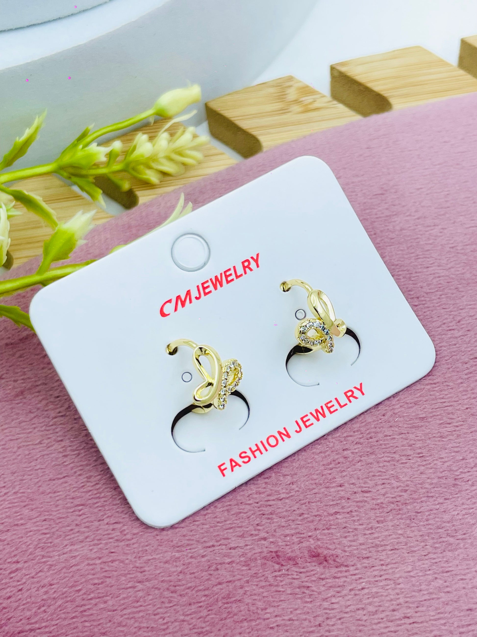 Elegant Gold Plated Swan Earrings