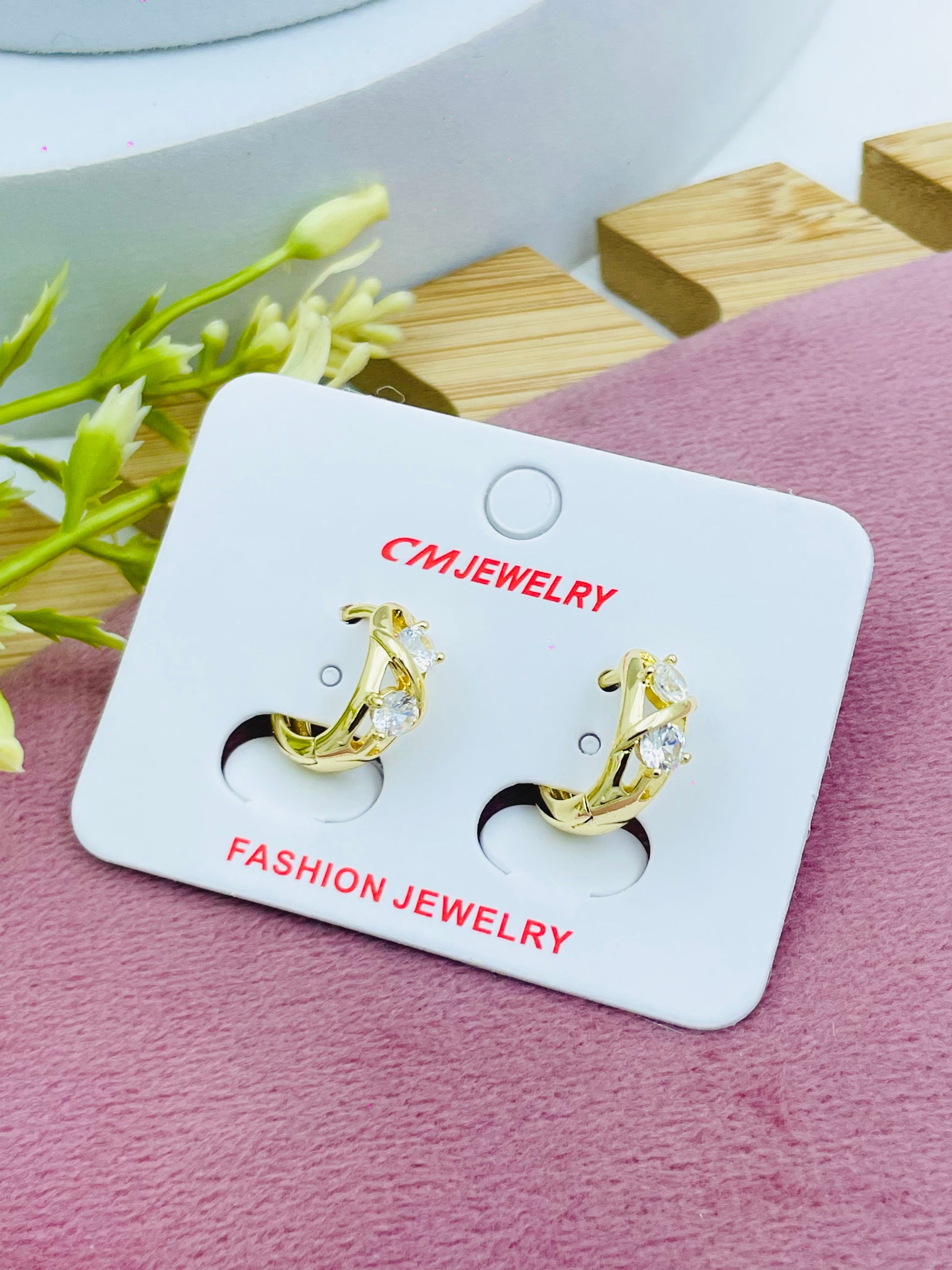 Elegant . Jewelry Gold Hoop Earrings