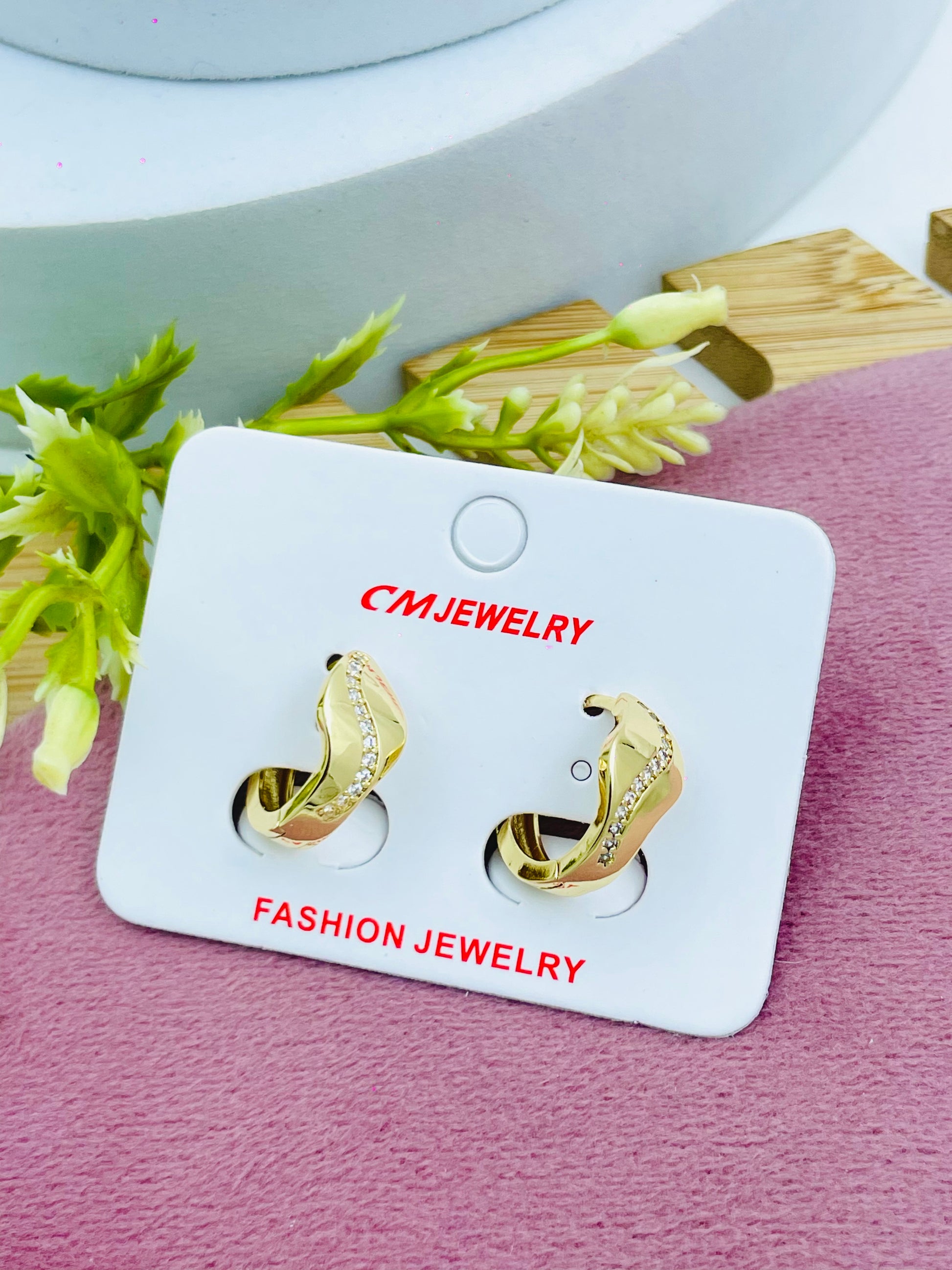 Elegant Gold Plated Hoop Earrings Jewelry