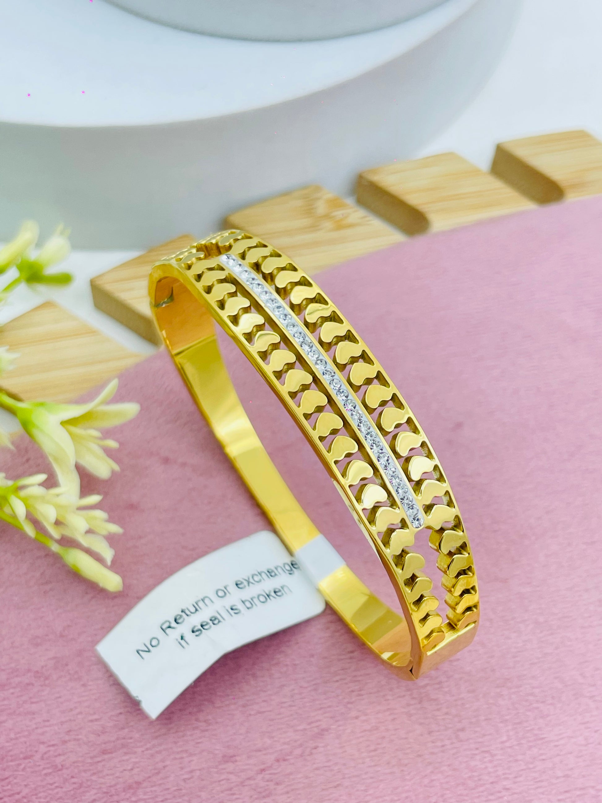 Elegant Gold and Silver Bracelet  Stylish Jewelry