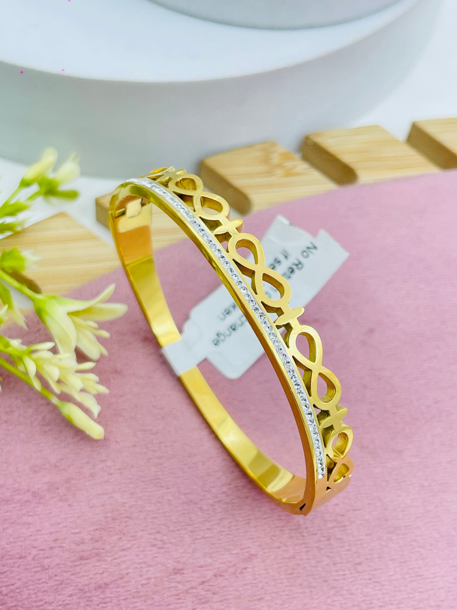 Elegant Gold and Silver Bangle for Women