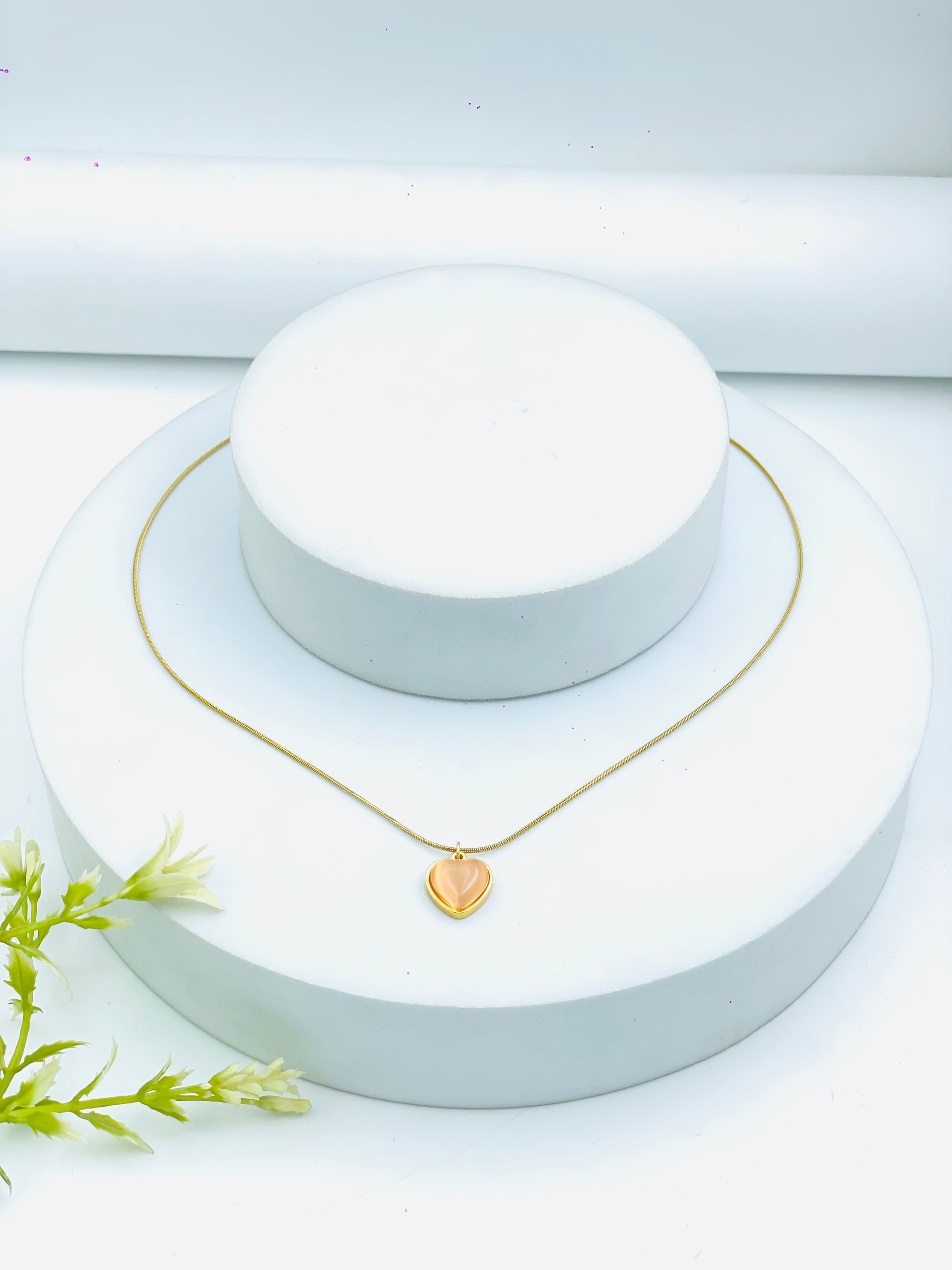 Elegant Gold Heart Pendant Necklace  Perfect Gift