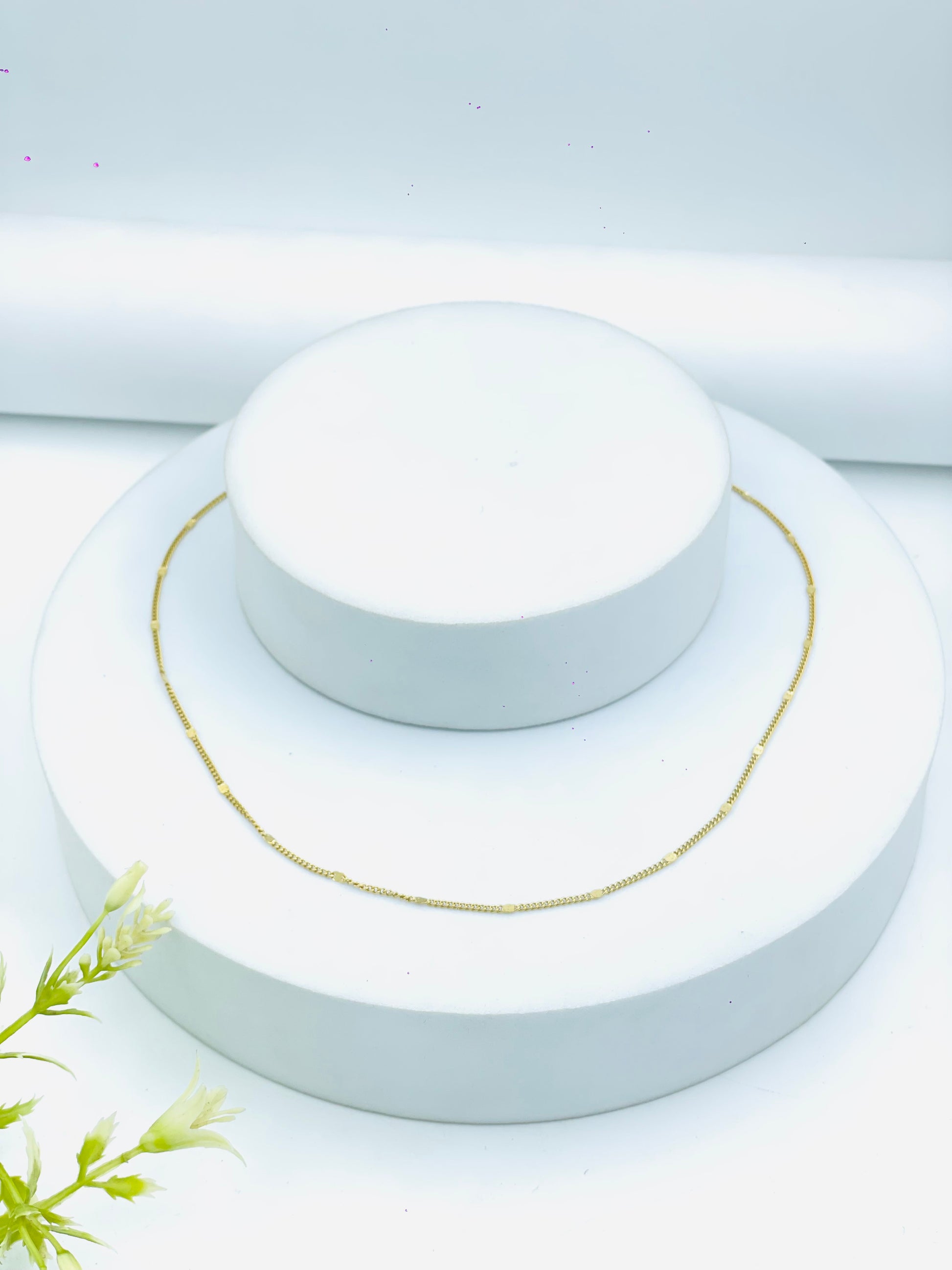 Elegant Delicate Gold Chain Necklace for Women
