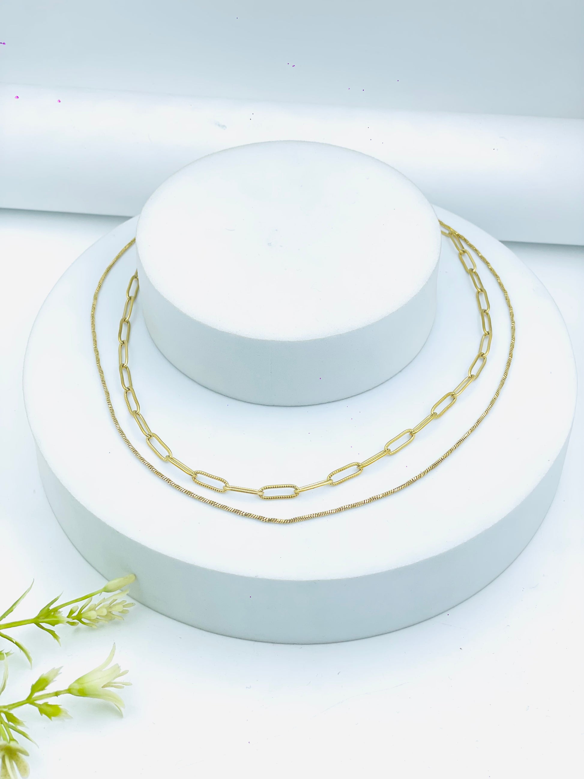 Elegant Gold Chain Necklace Set  Perfect for Any Occasion