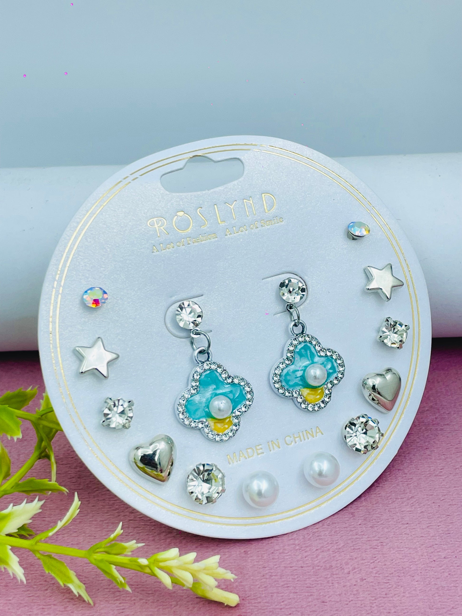 Roslynd Fashion Earrings Set with Multiple Designs