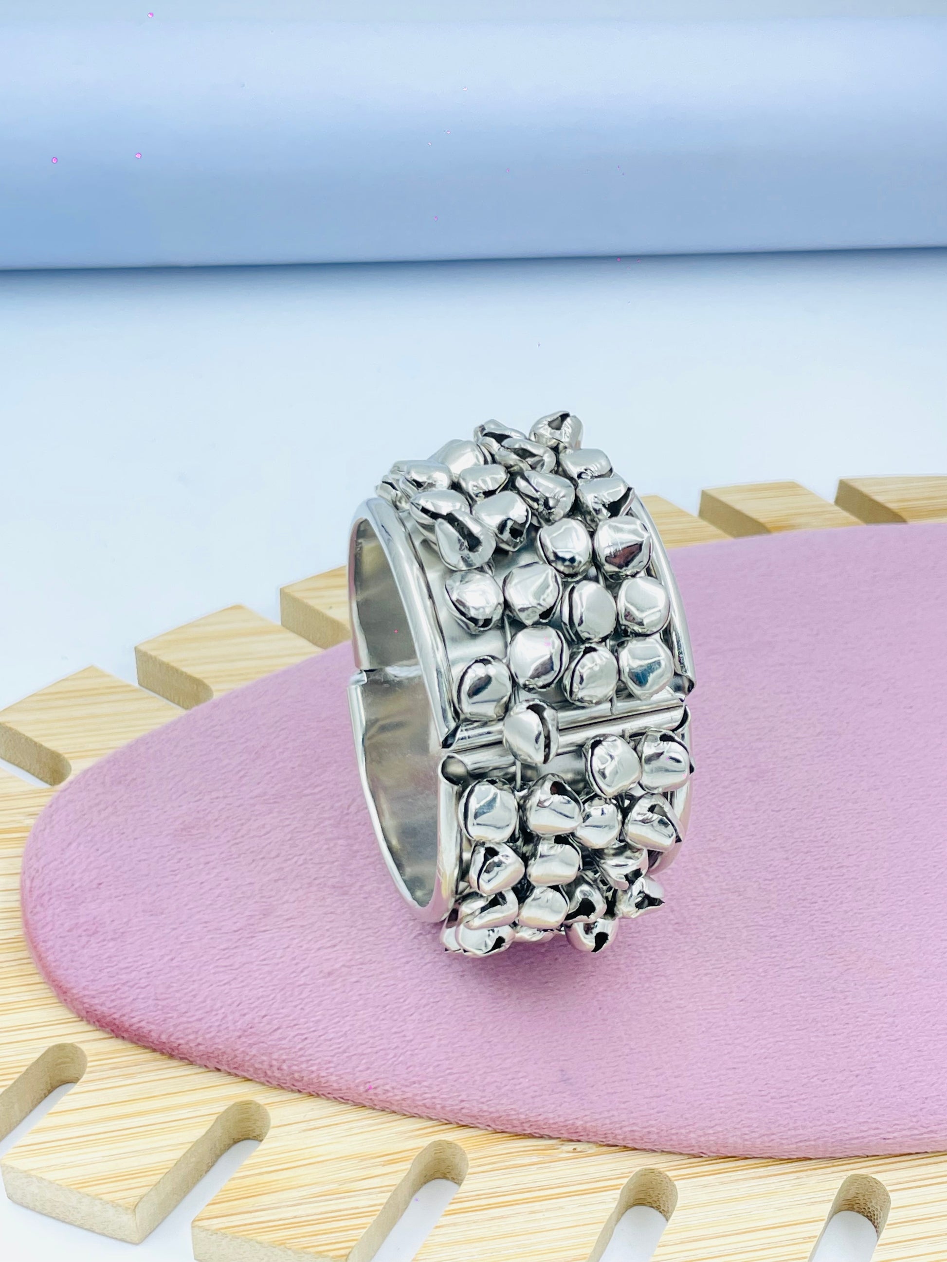 Elegant Silver Beaded Bracelet for Women