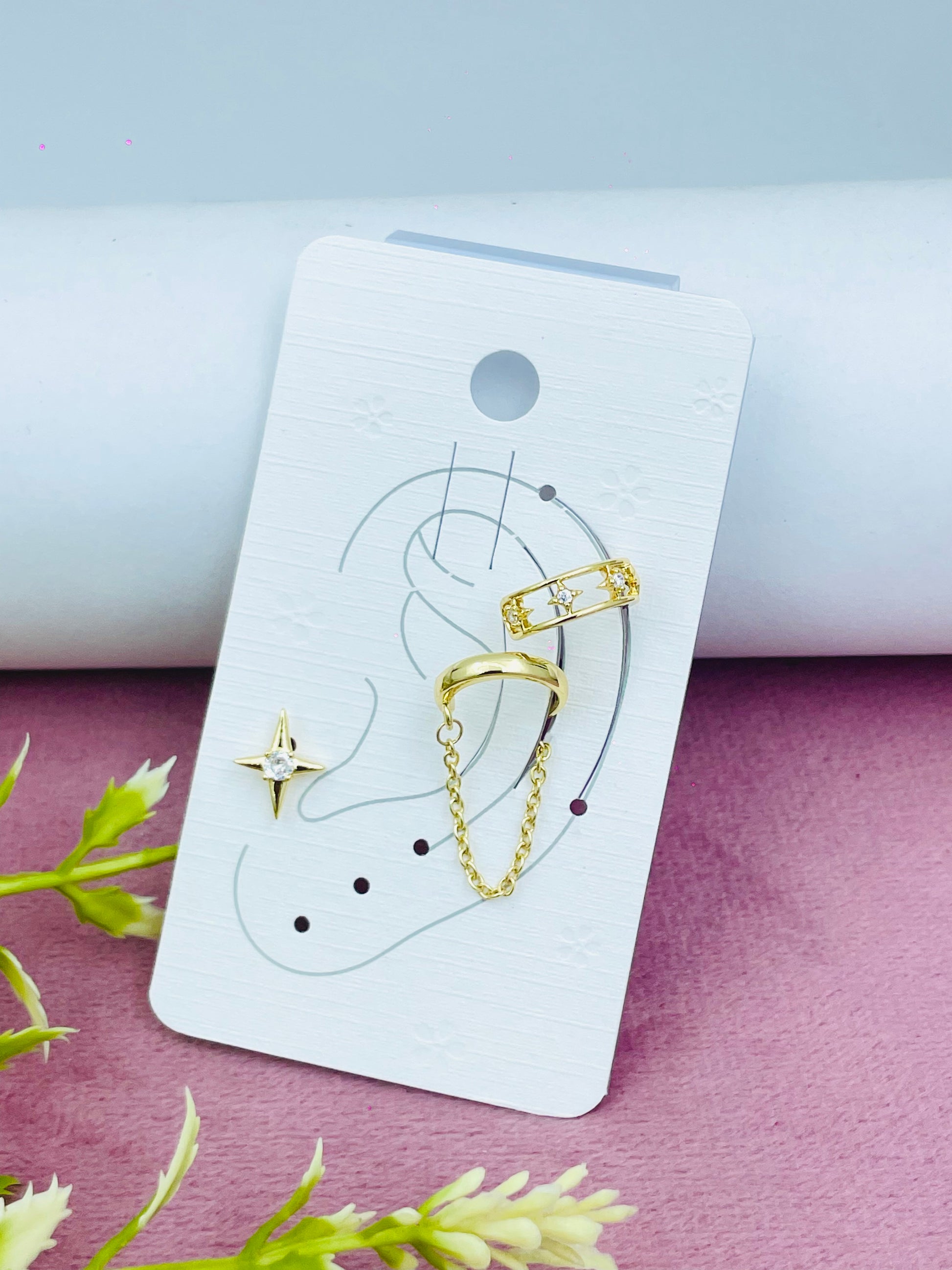 Gold Ear Cuff Set  Elegant and Stylish