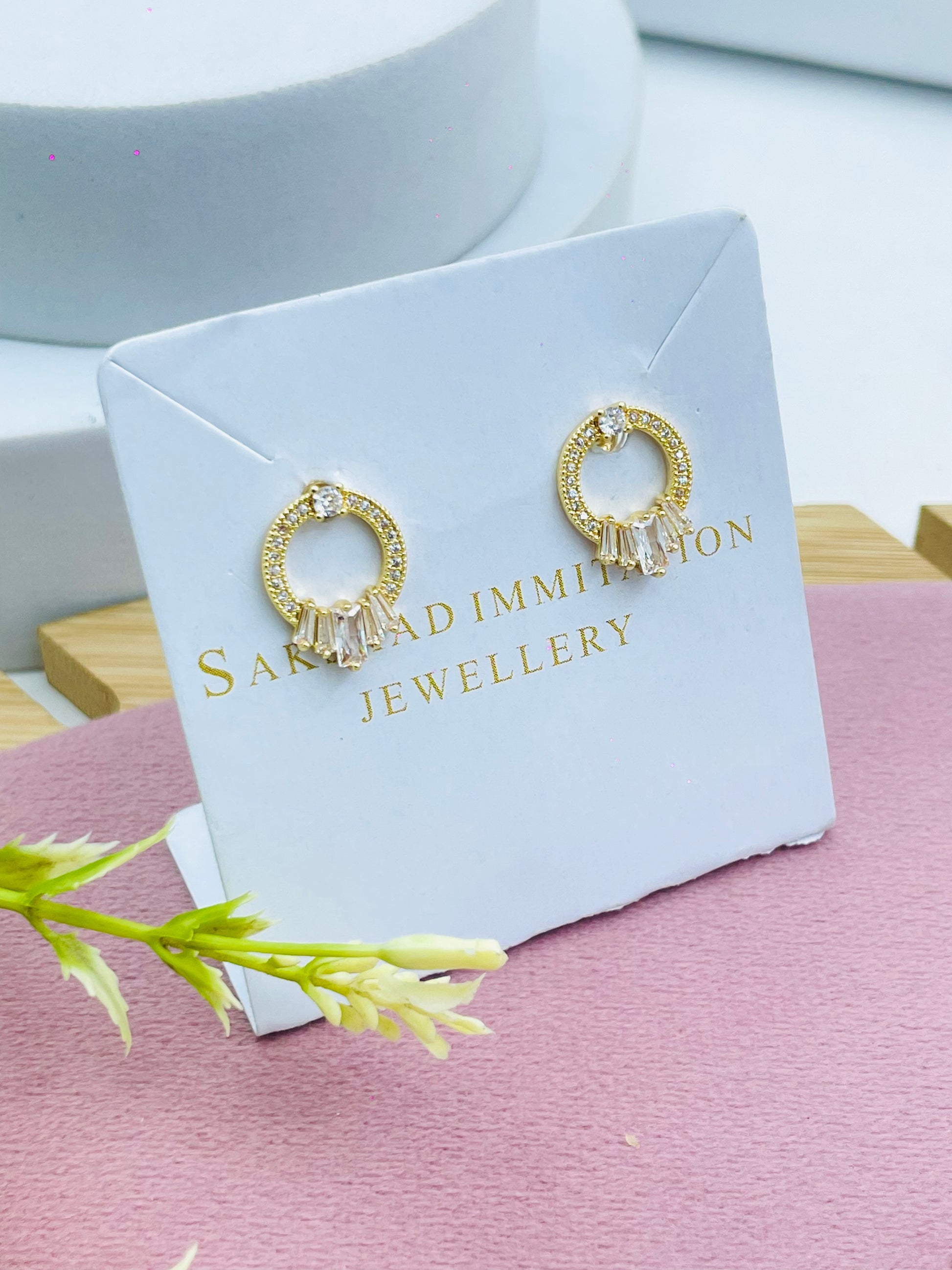 Elegant Crystal Hoop Earrings