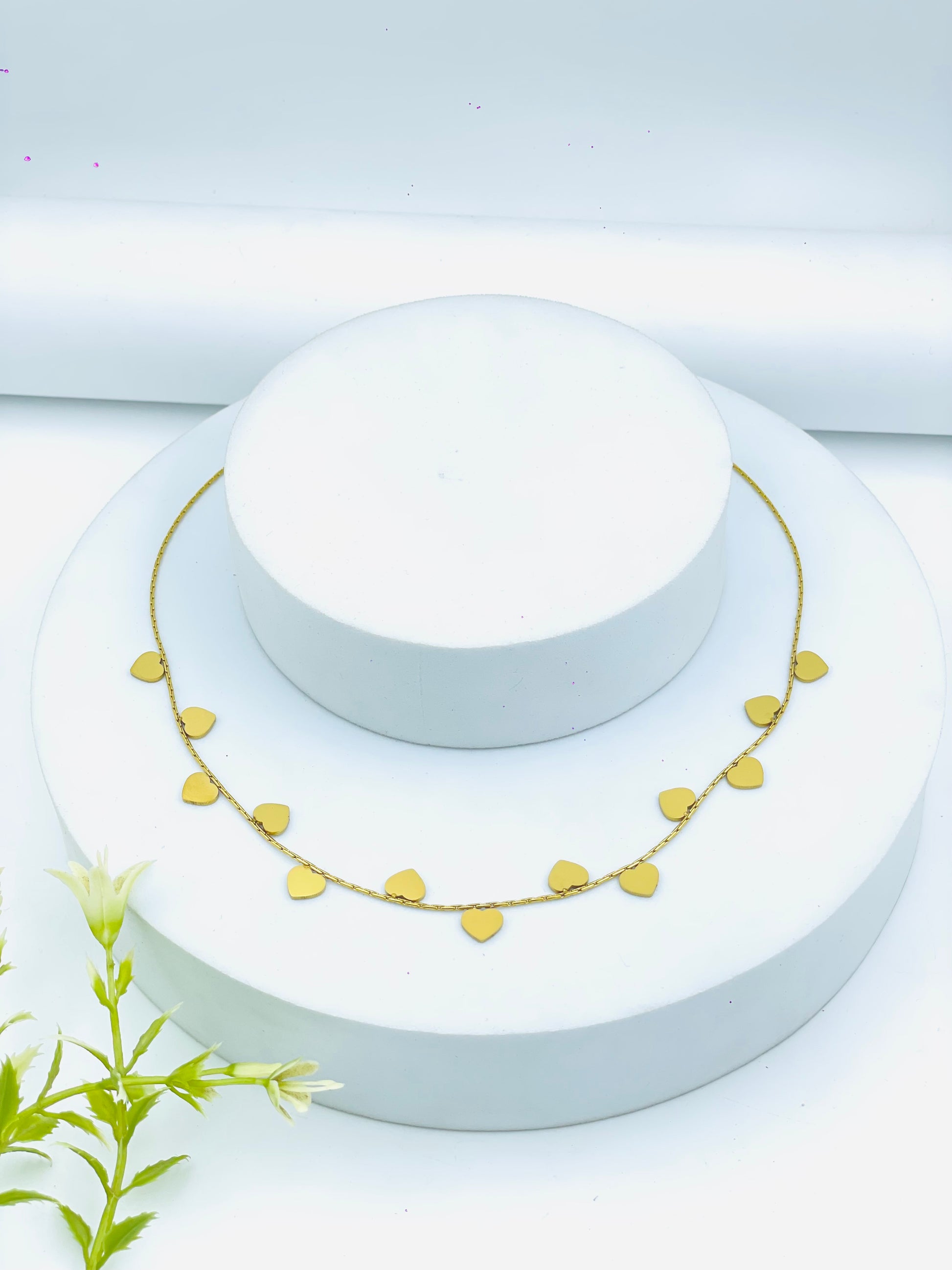 Elegant Gold Heart Charm Necklace