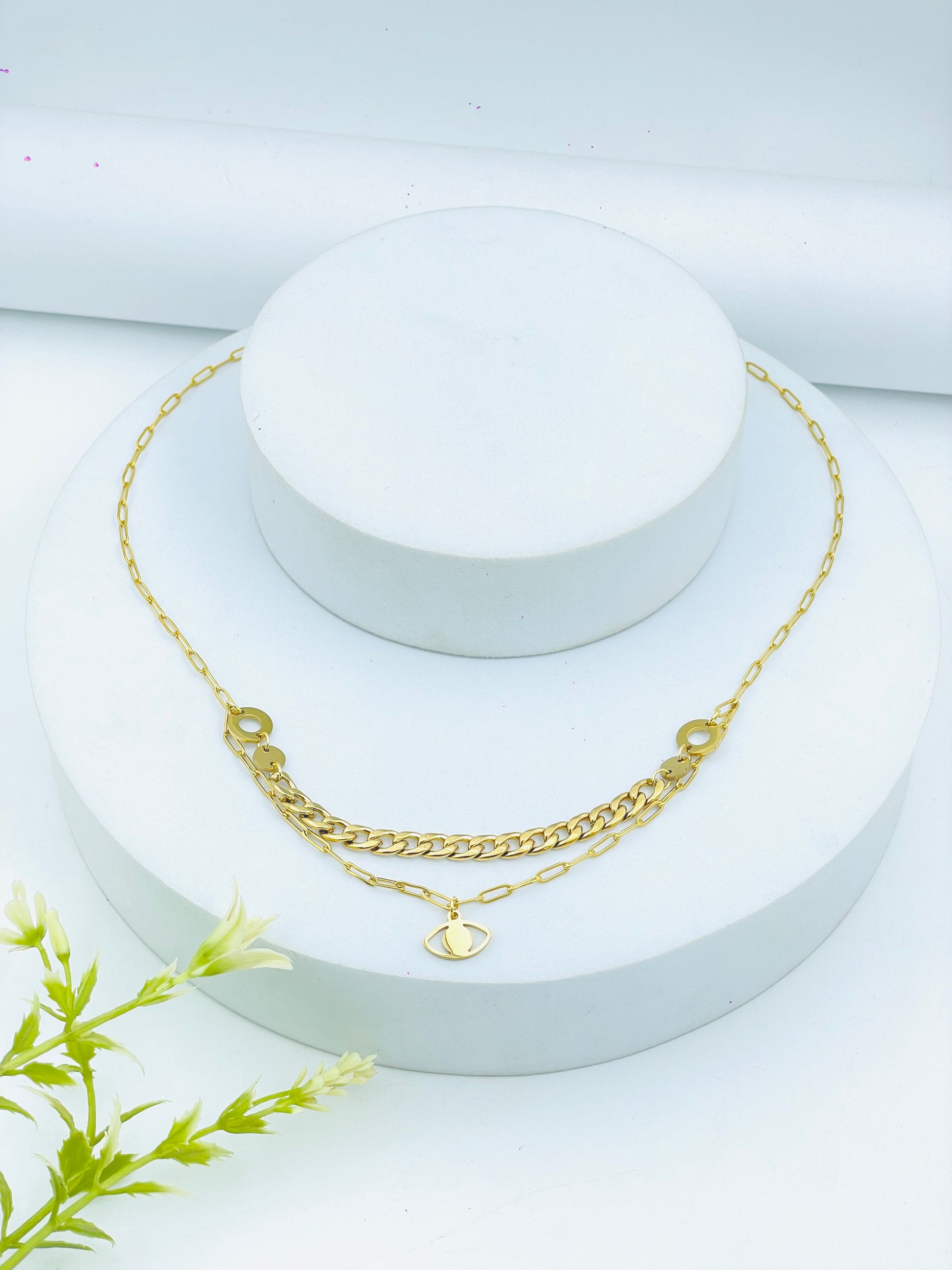 Elegant Gold Layered Necklace for Women