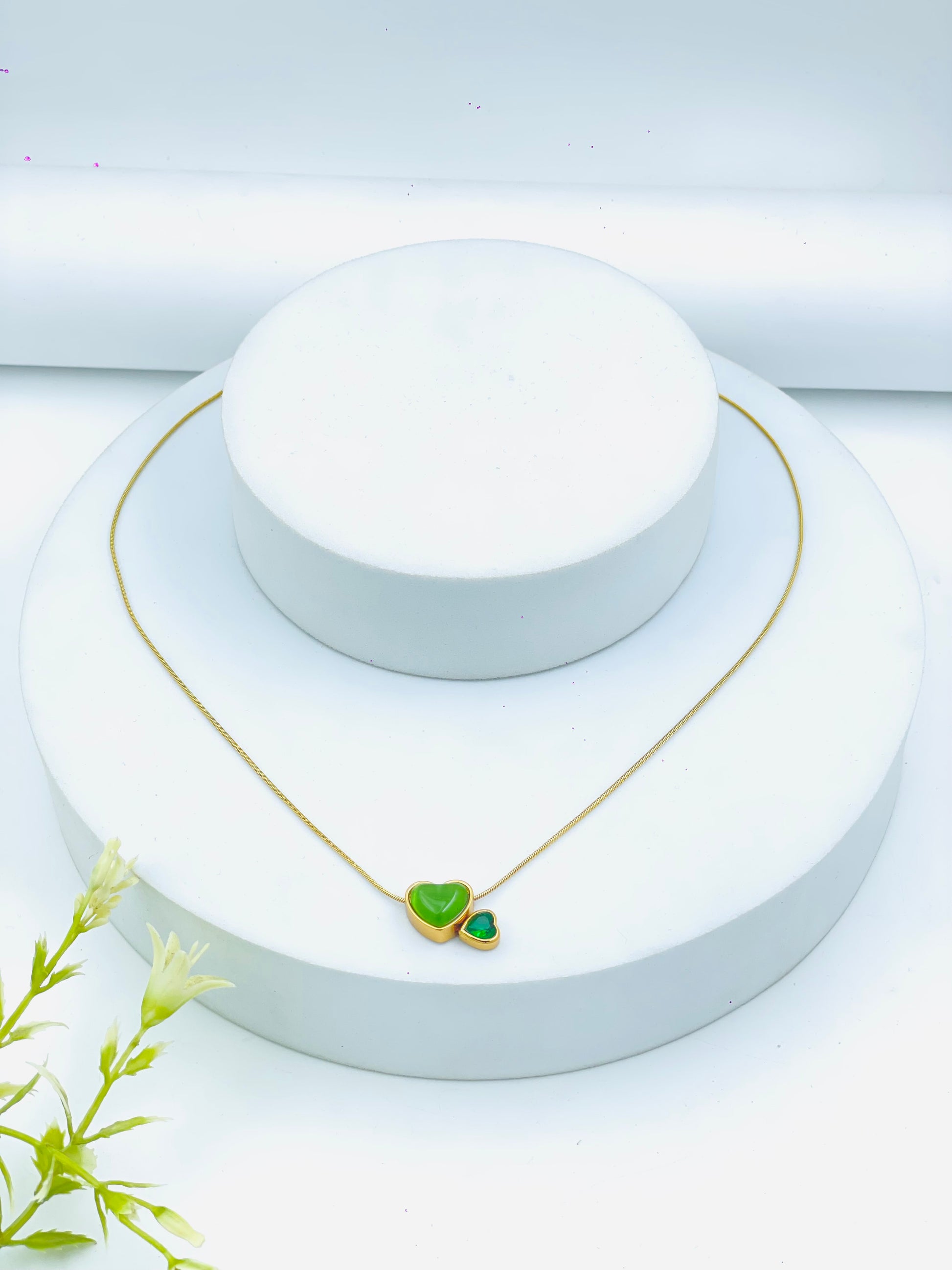 Elegant Heart Pendant Gold Necklace  Perfect Gift