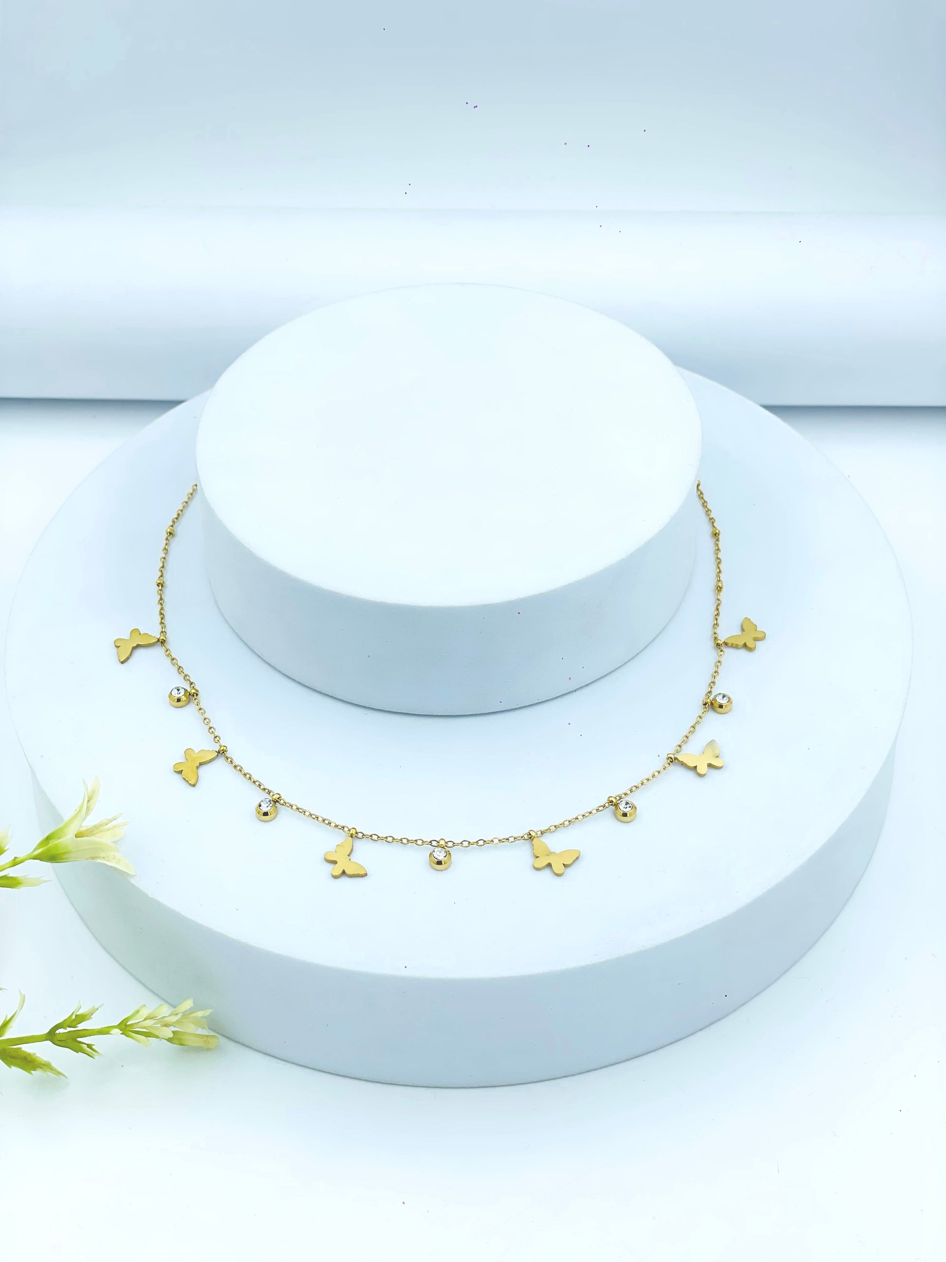 Elegant Gold Butterfly Pendant Necklace  Delicate and Stylish