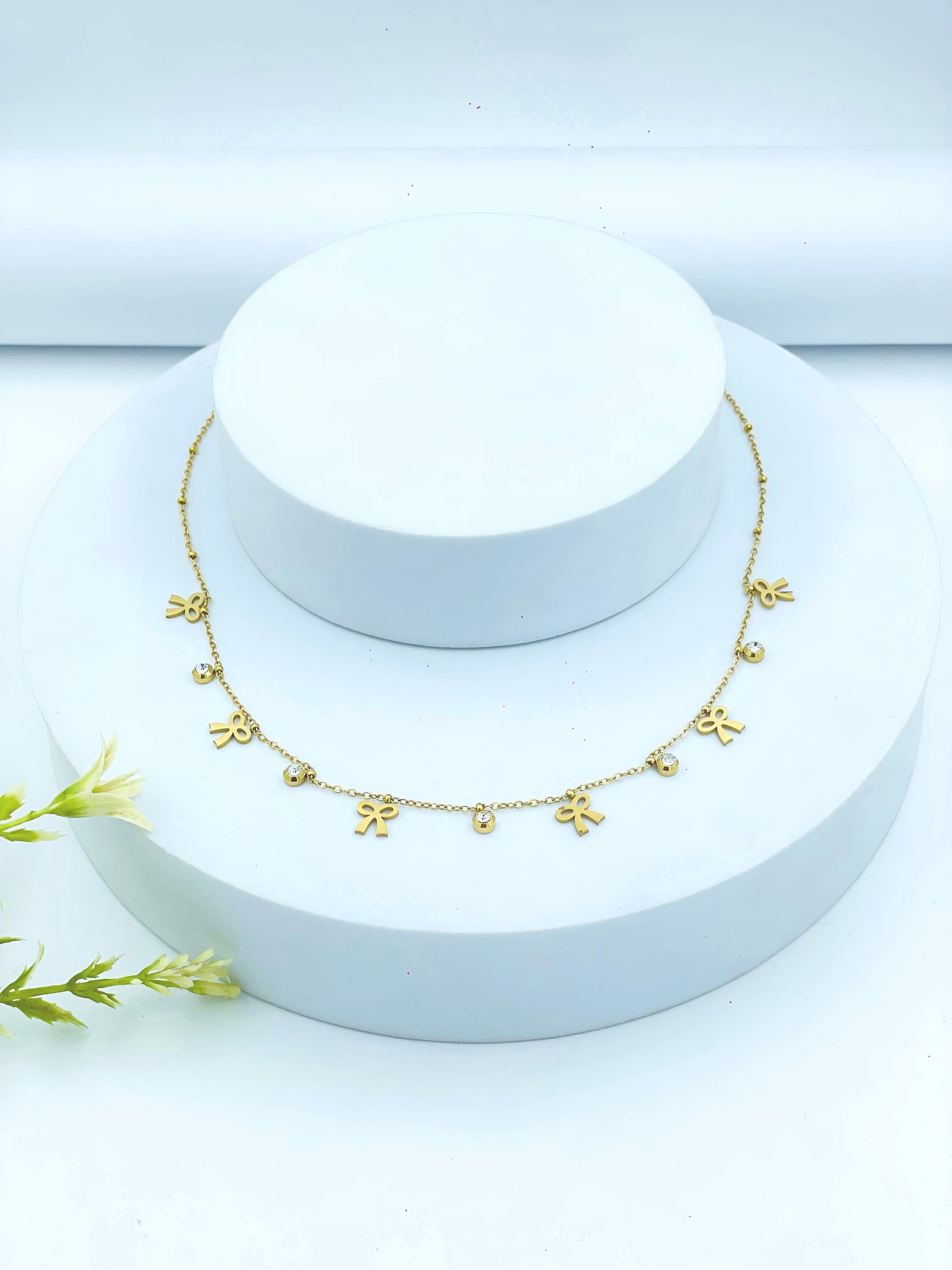 Elegant Gold Charm Necklace