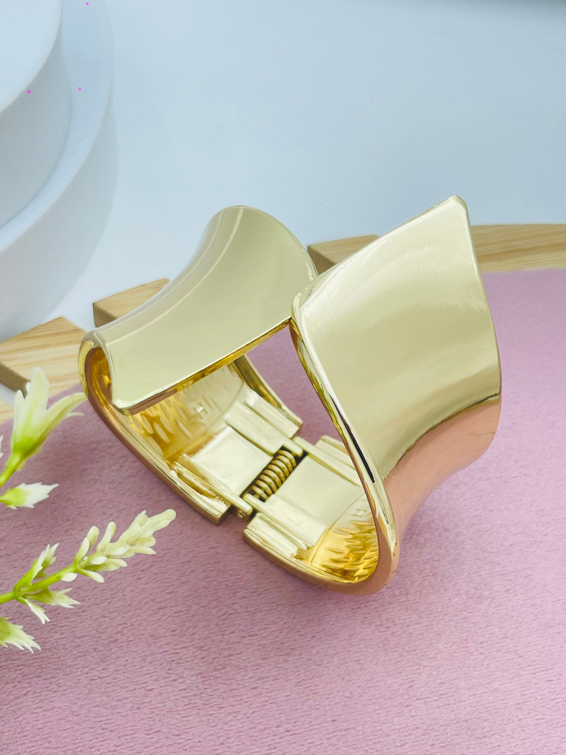 Elegant Gold Cuff Bracelet  Chic and Stylish Jewelry