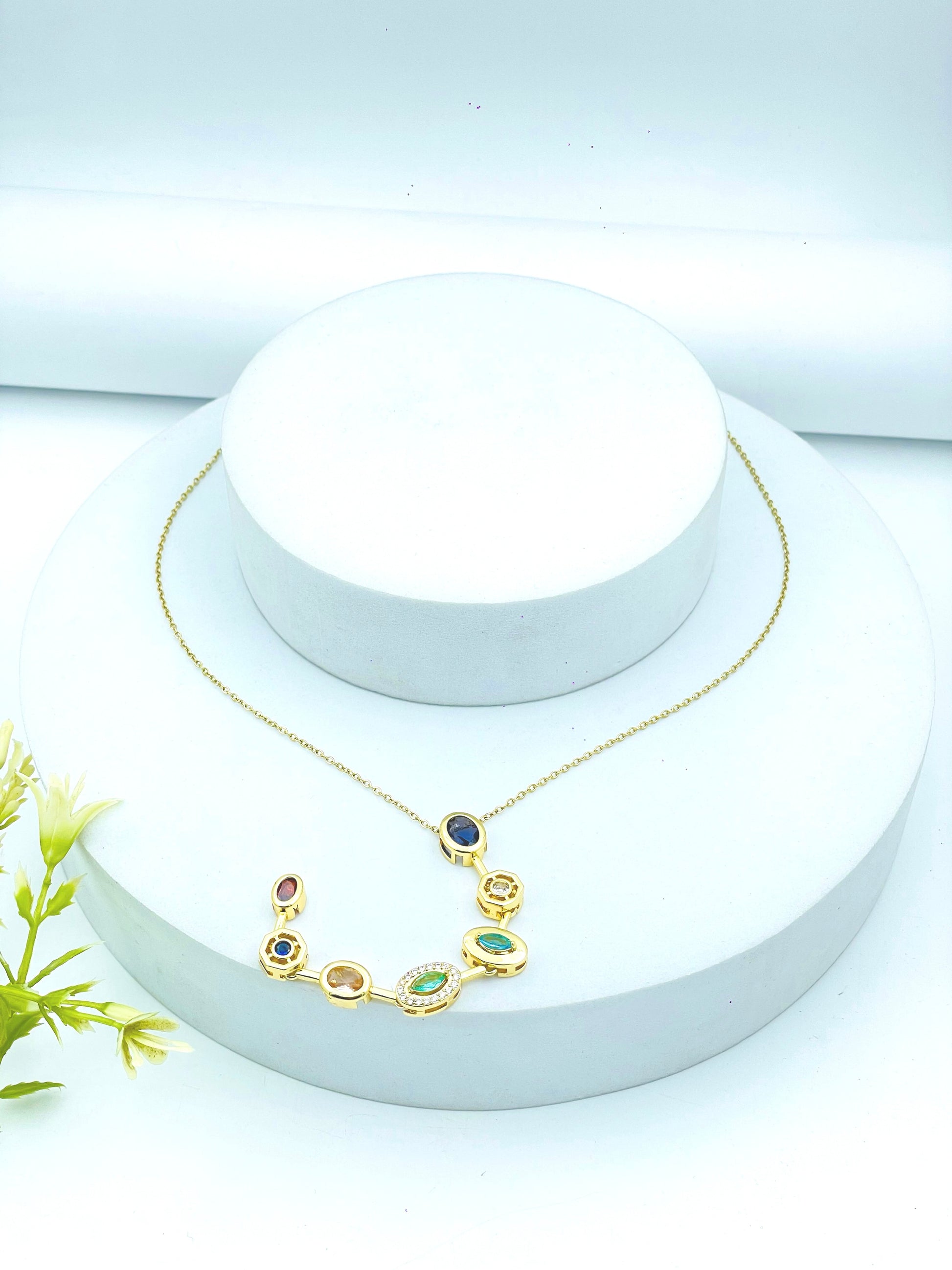 Elegant MultiGemstone Necklace for Women