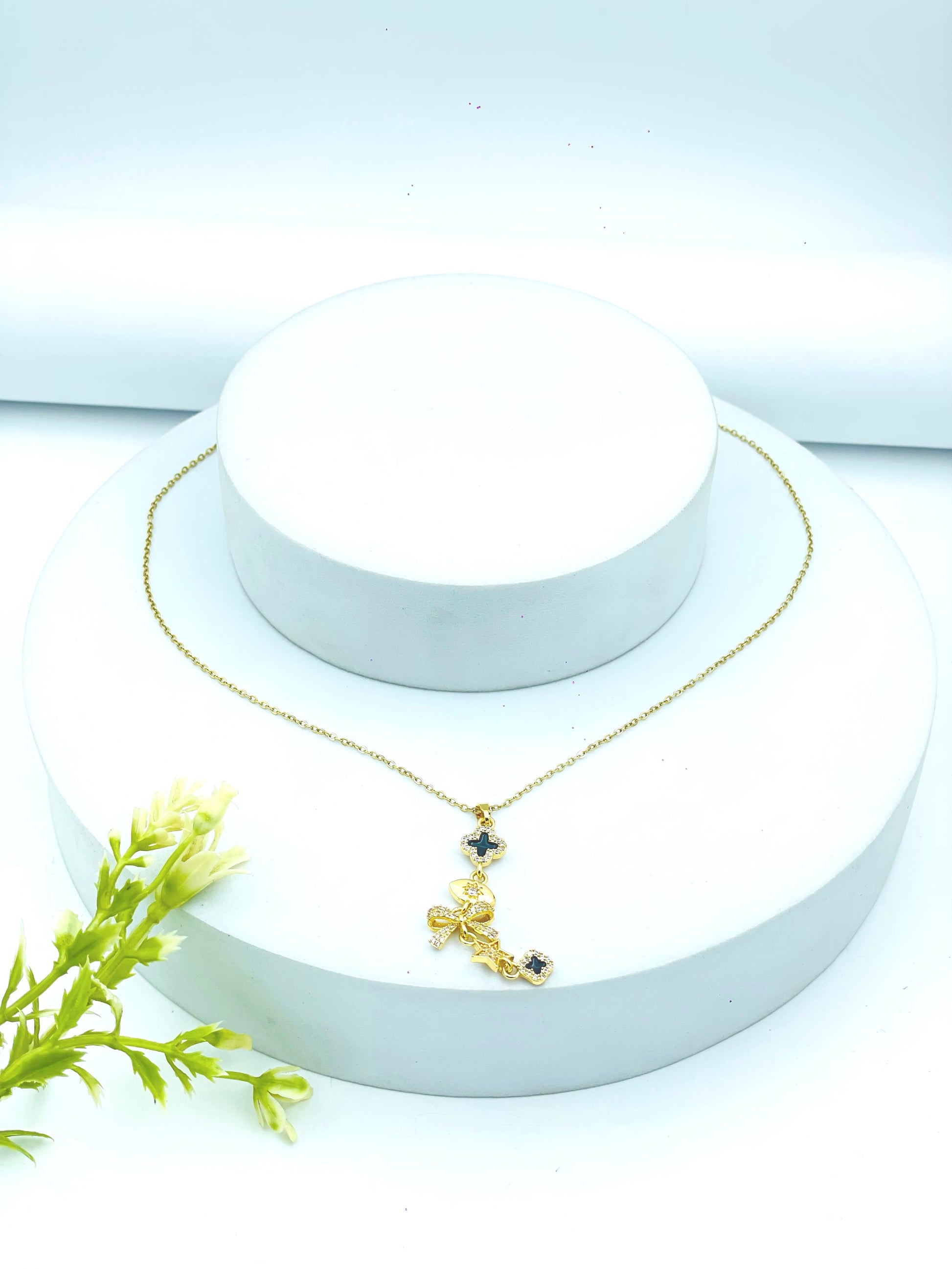 Elegant Gold Butterfly Pendant Necklace for Women
