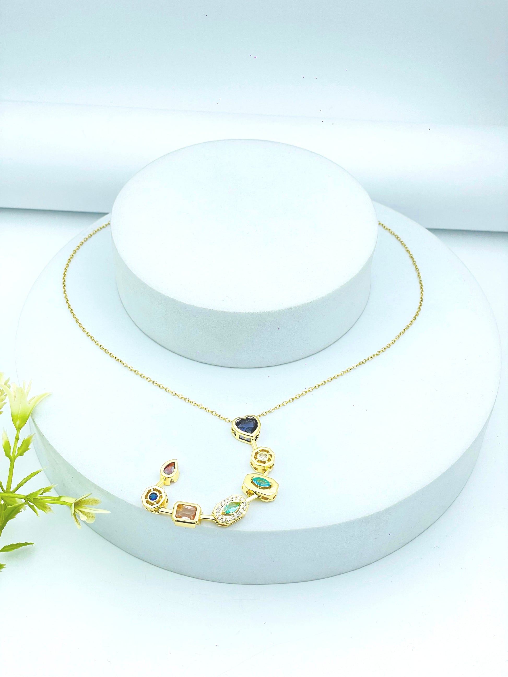 Elegant MultiGemstone Necklace  Perfect for Any Occasion