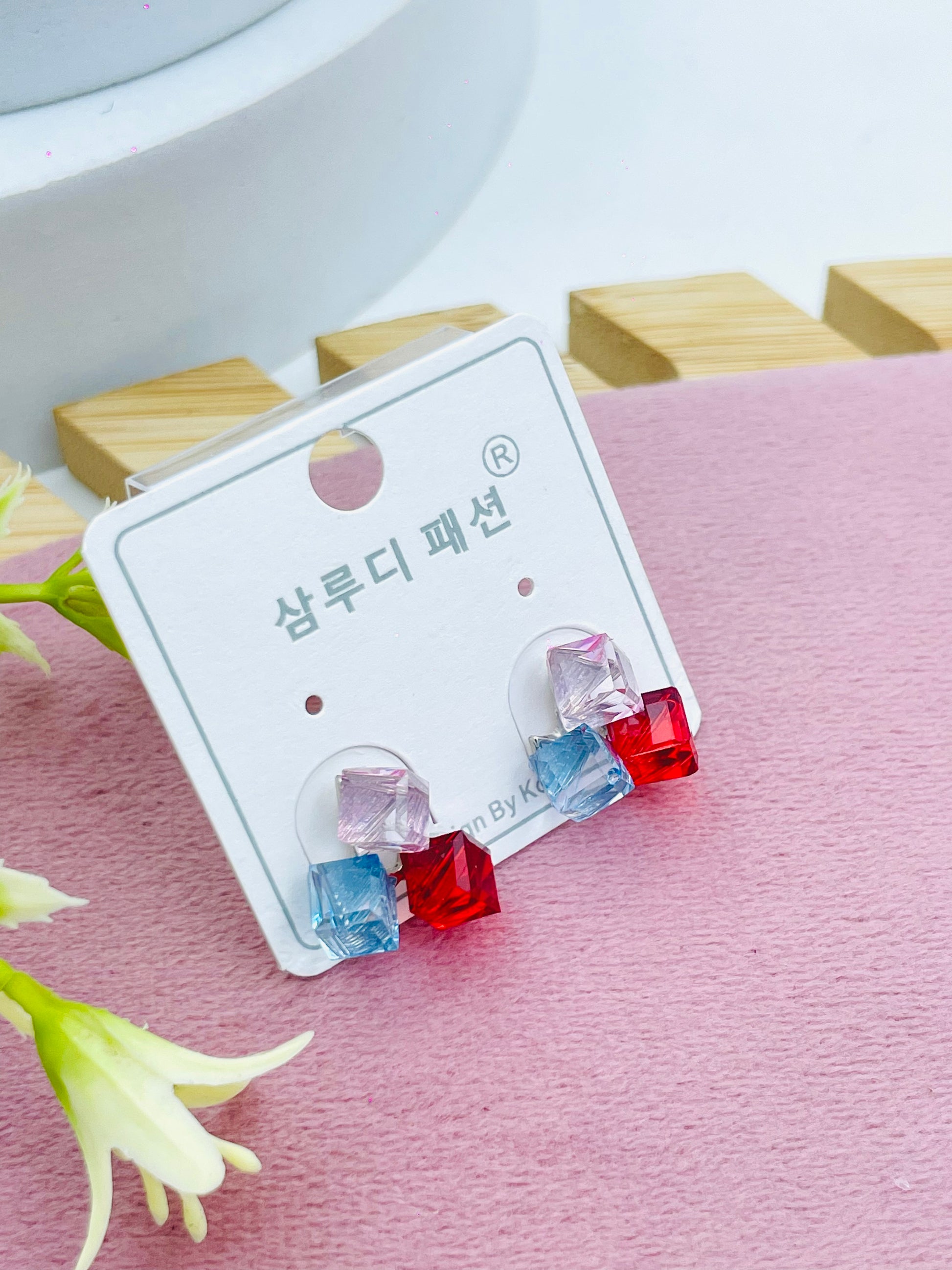 Trendy Colorful Gemstone Earrings