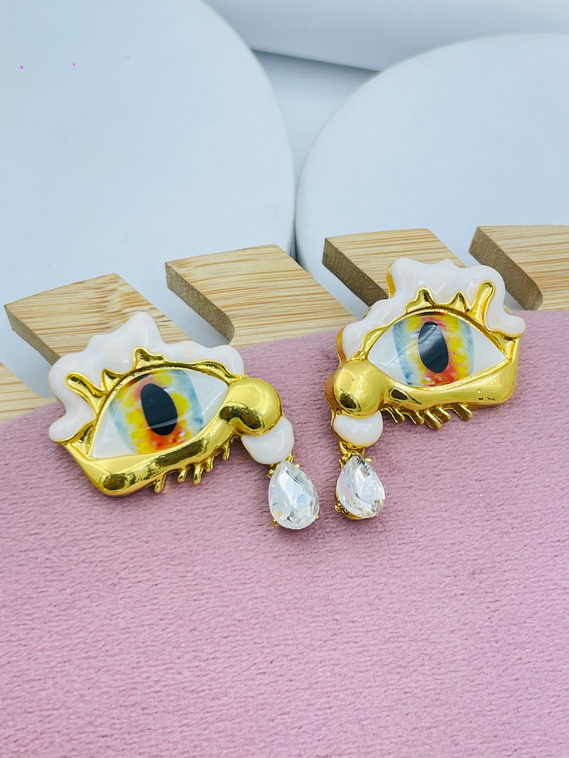 Unique Eye Drop Dangle Earrings  Fashion Jewelry
