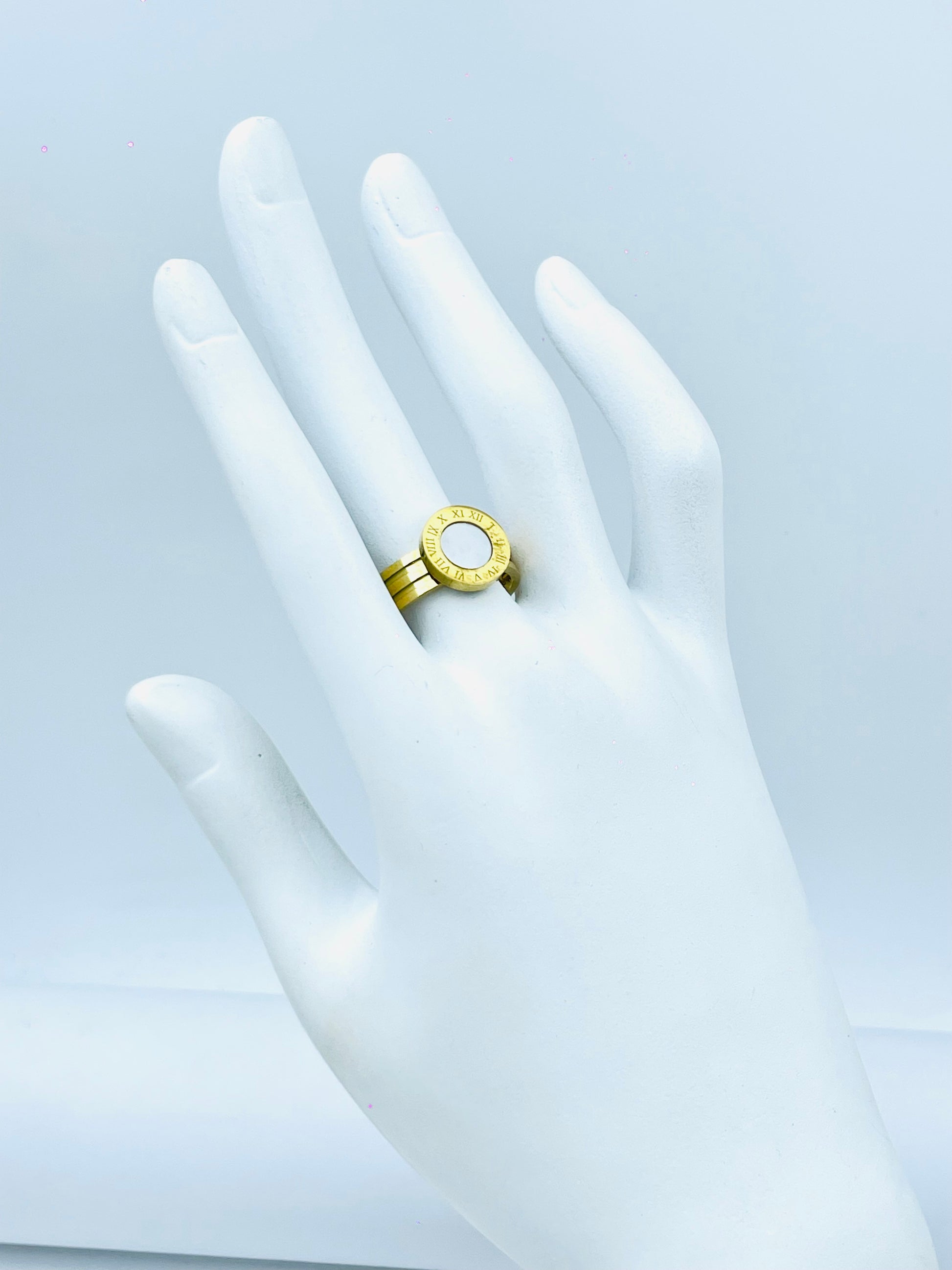 Elegant Gold Plated Oval Ring  Timeless Jewelry