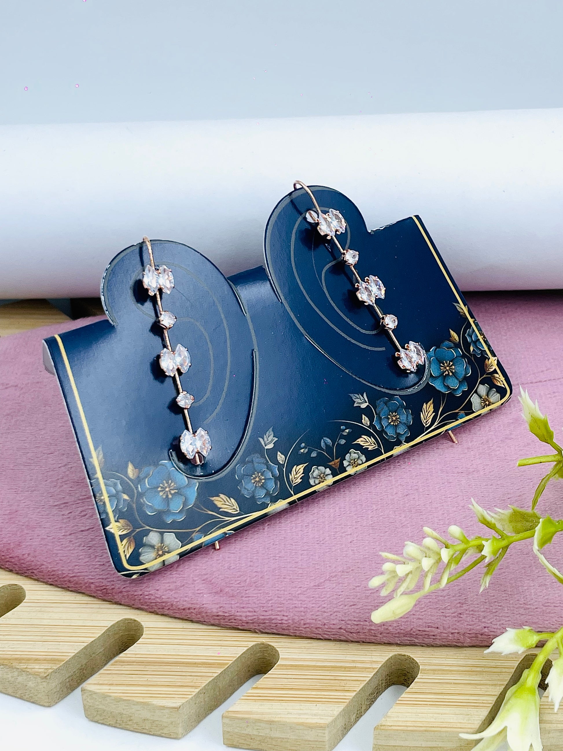 Elegant Crystal Stud Earrings  Perfect for Any Occasion