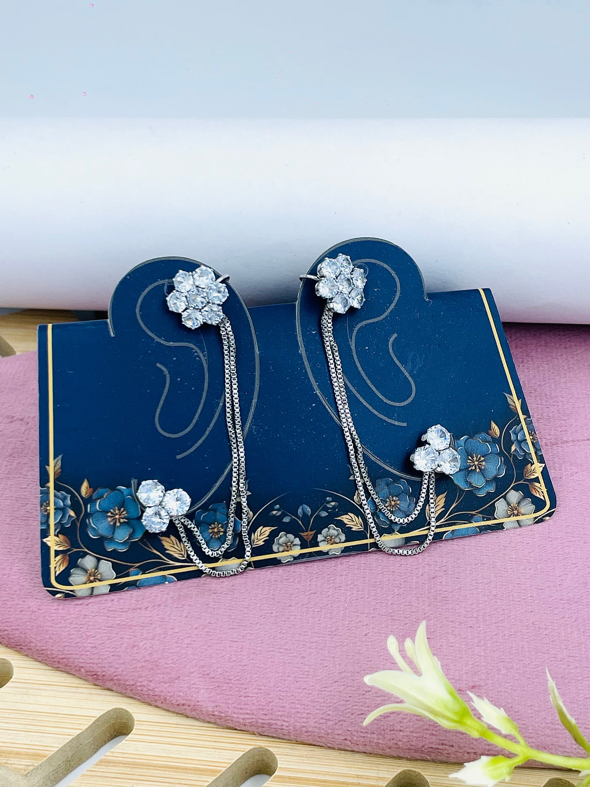 Elegant Floral Dangle Earrings