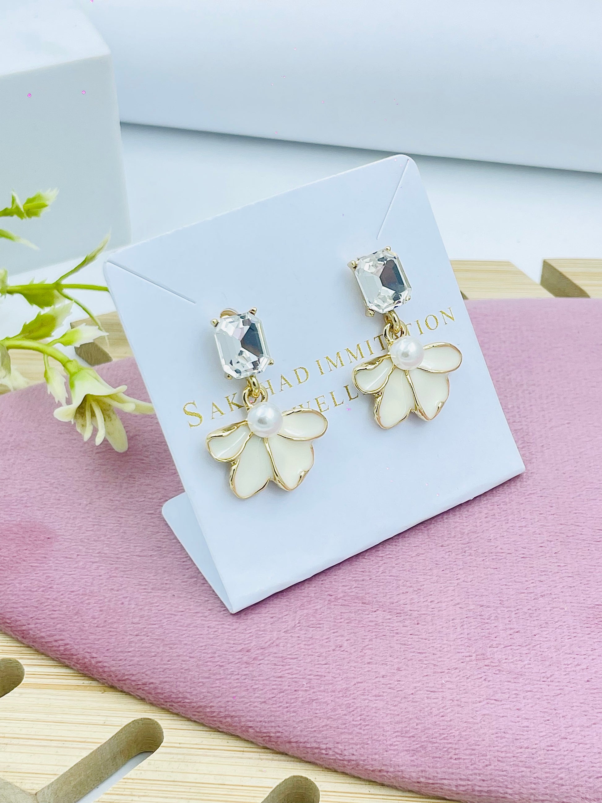 Elegant Flower Petal Earrings