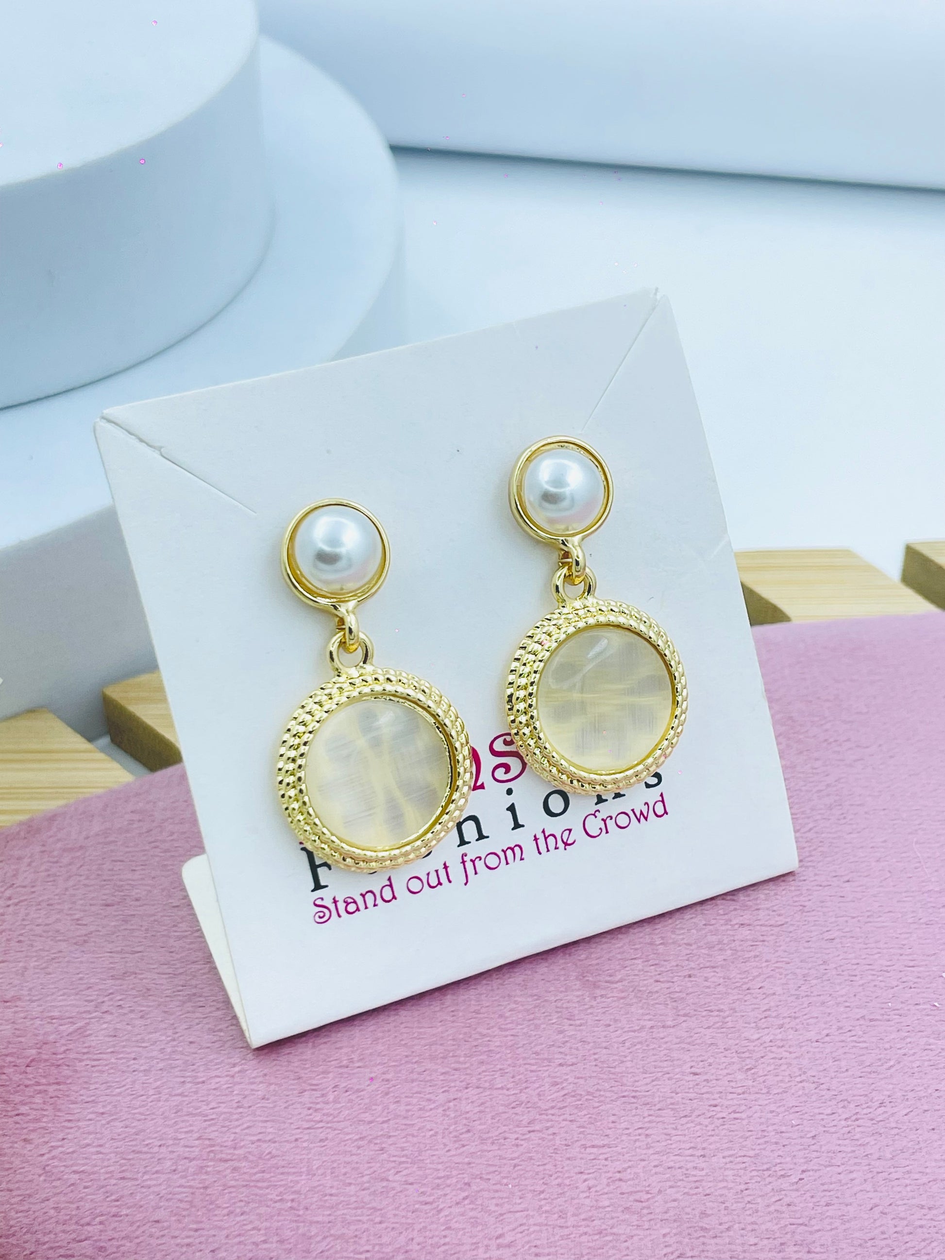 Elegant Gold and Pearl Drop Earrings  Stand Out from the Crowd