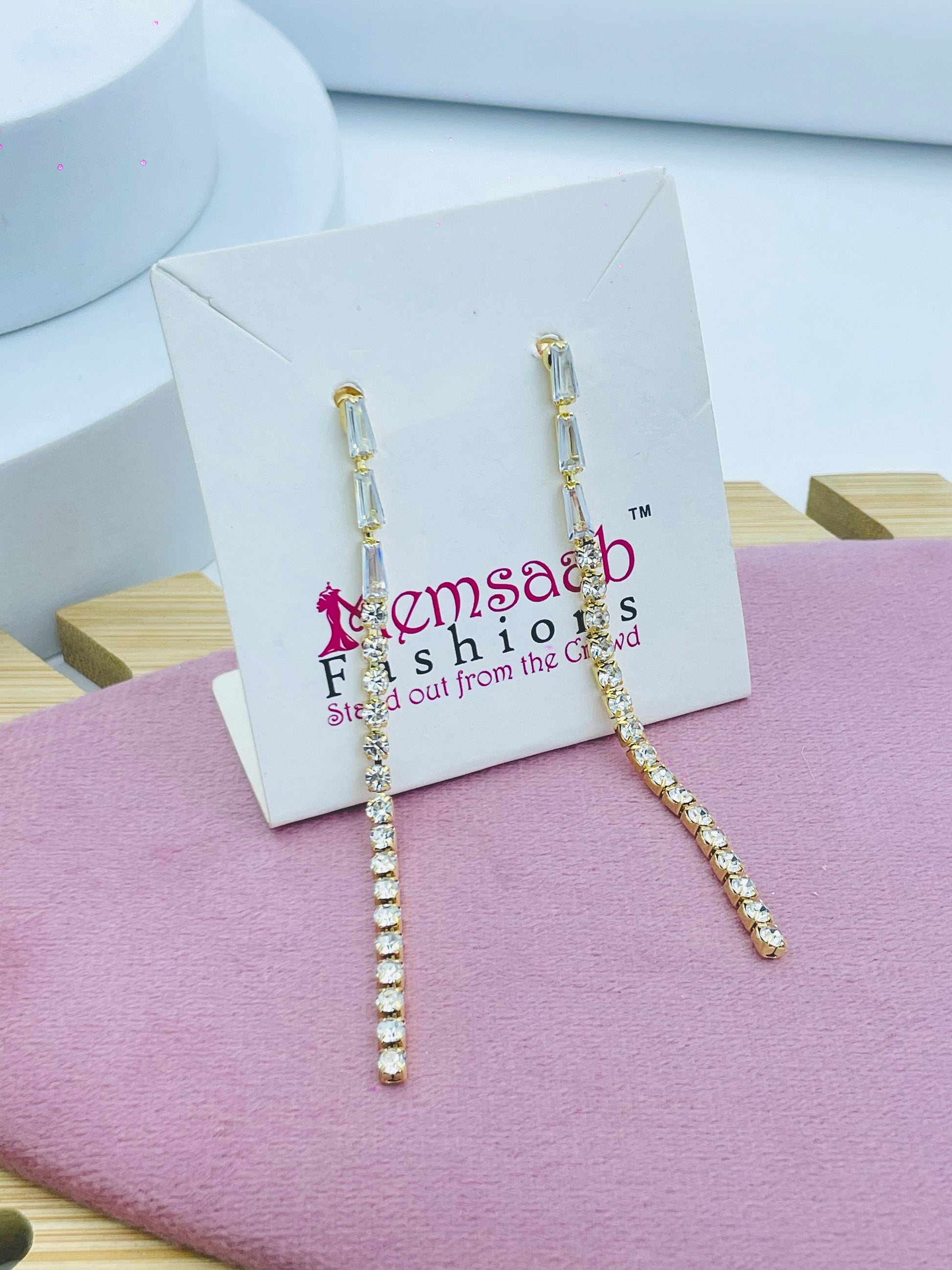 Elegant Rhinestone Drop Earrings