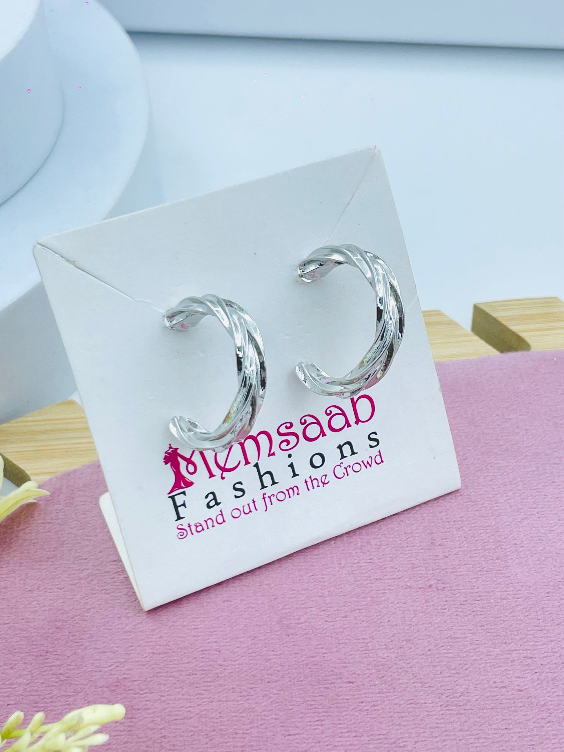 Elegant Silver Hoop Earrings