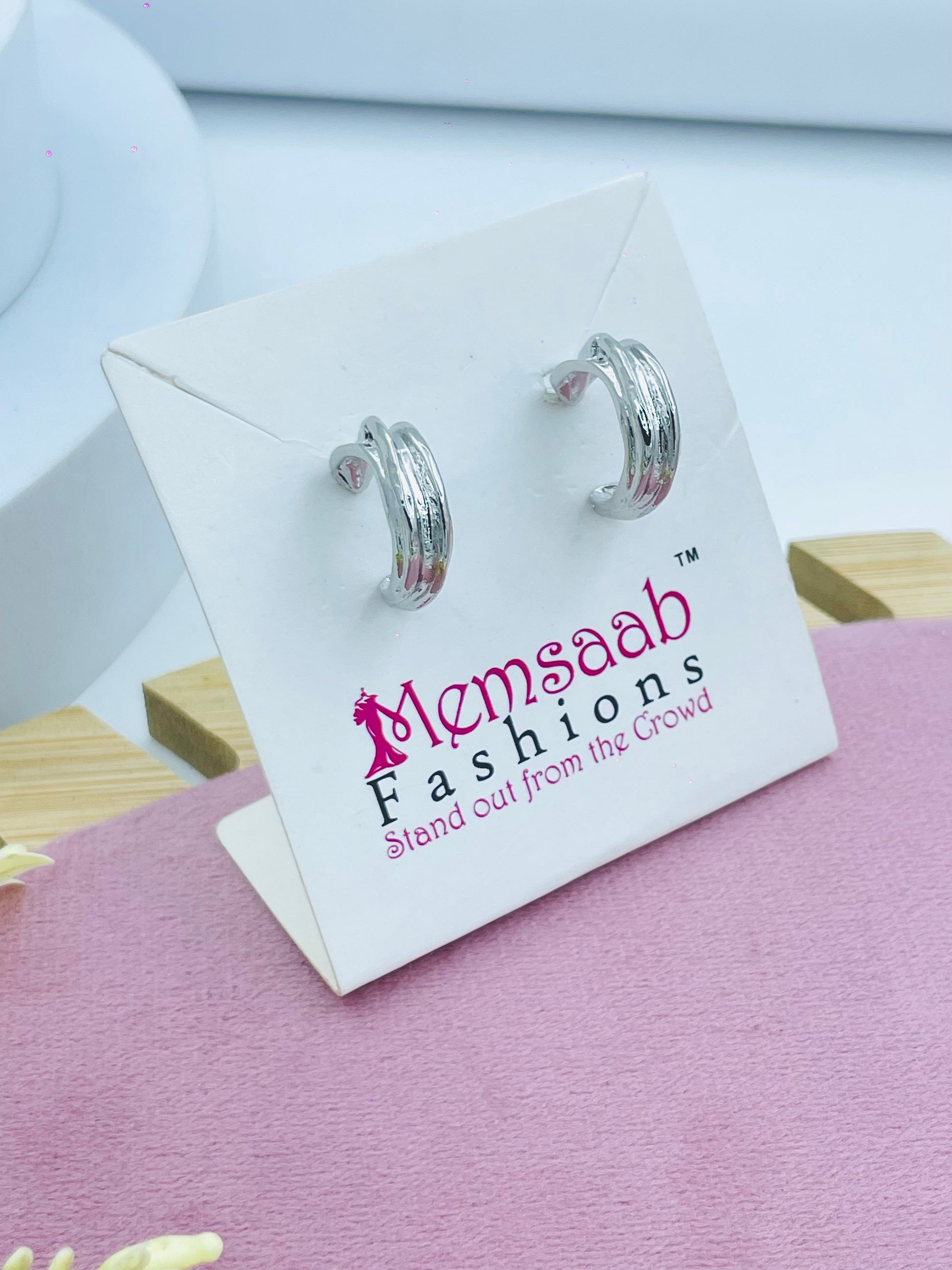 Elegant Silver Hoop Earrings
