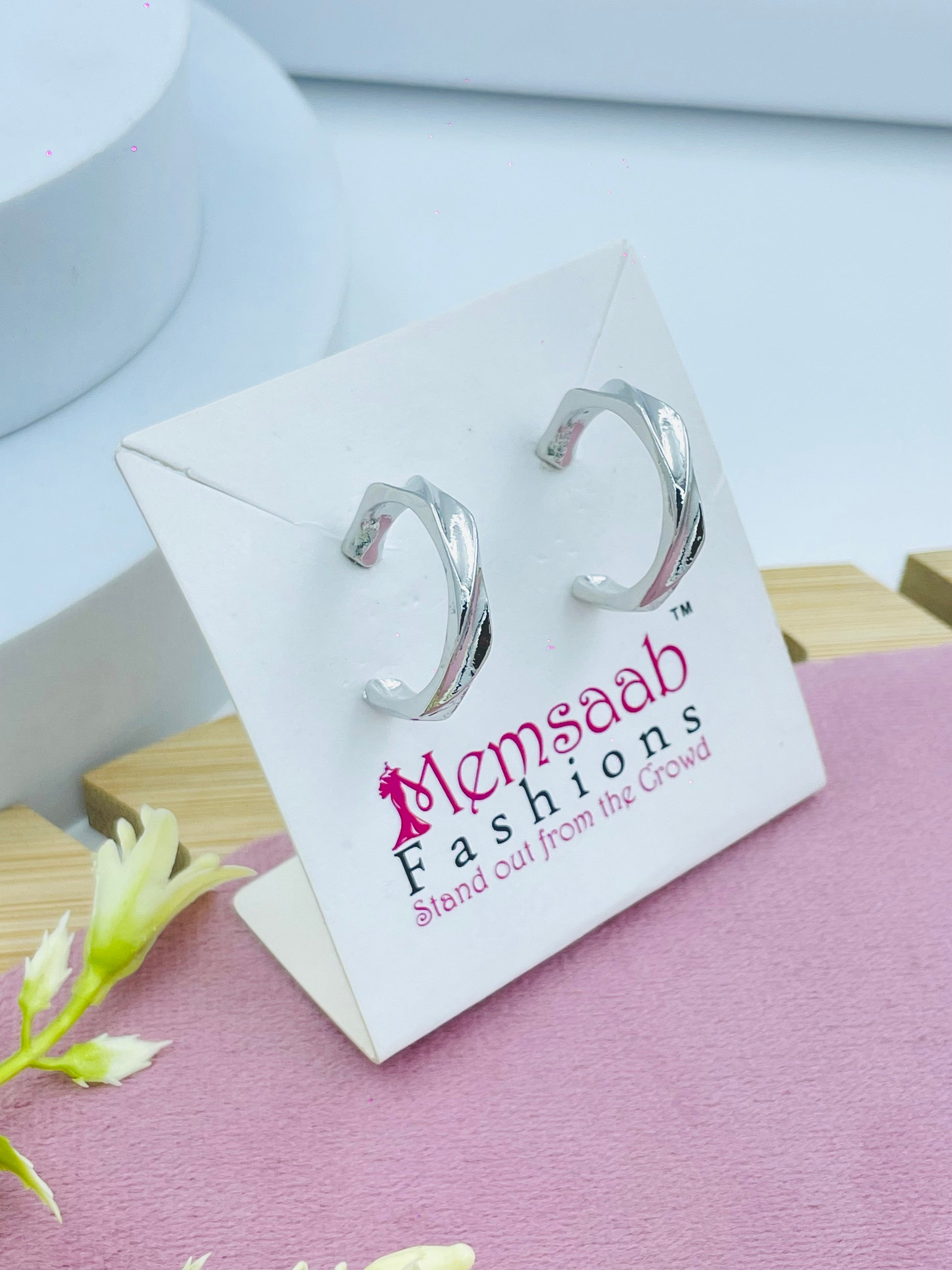Elegant Silver Hoop Earrings