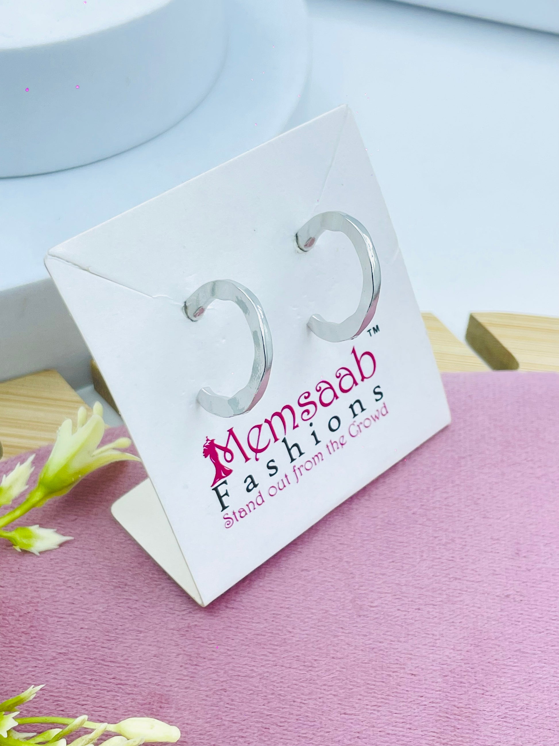Elegant Silver Hoop Earrings