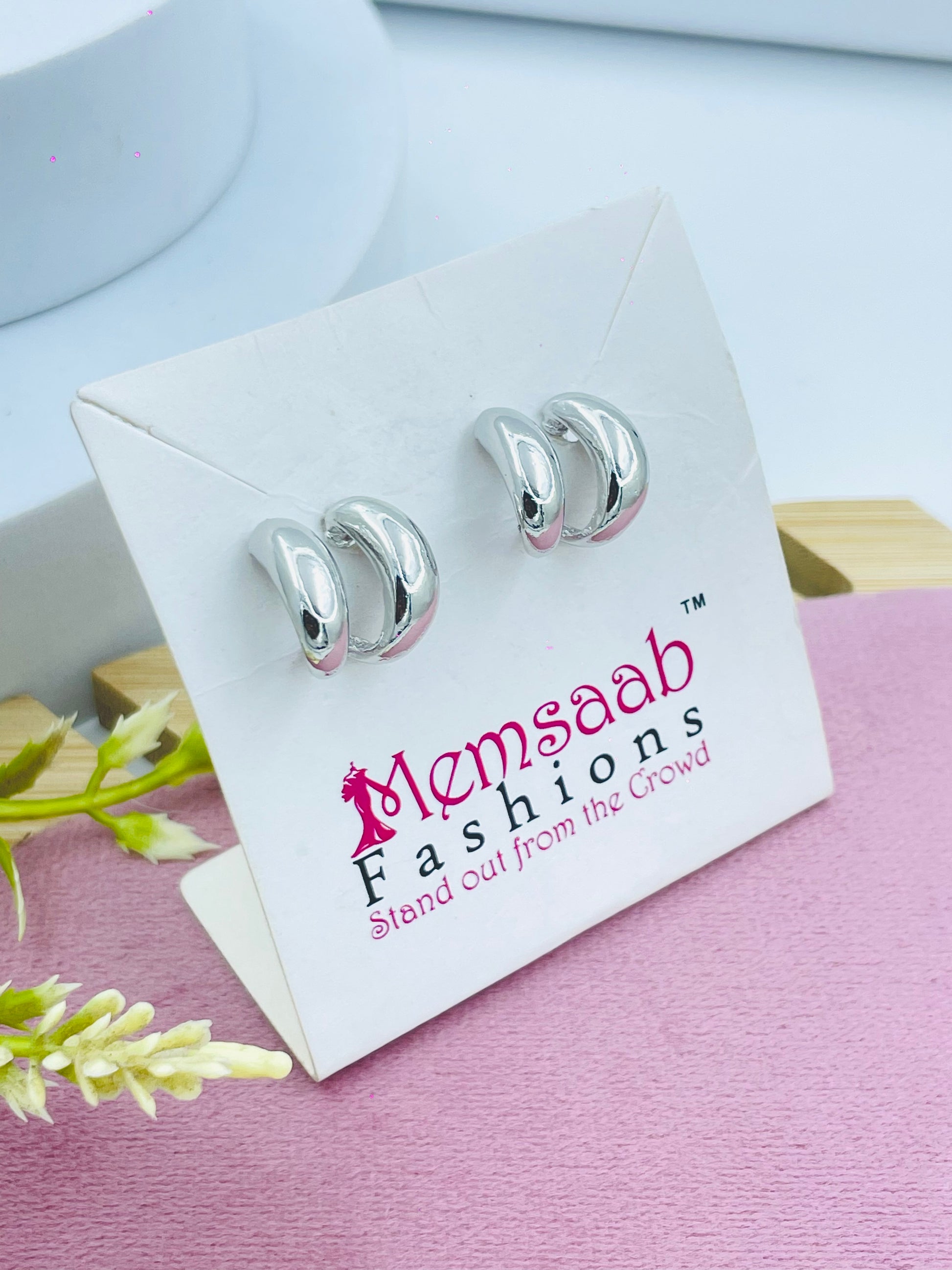 Elegant Silver Hoop Earrings