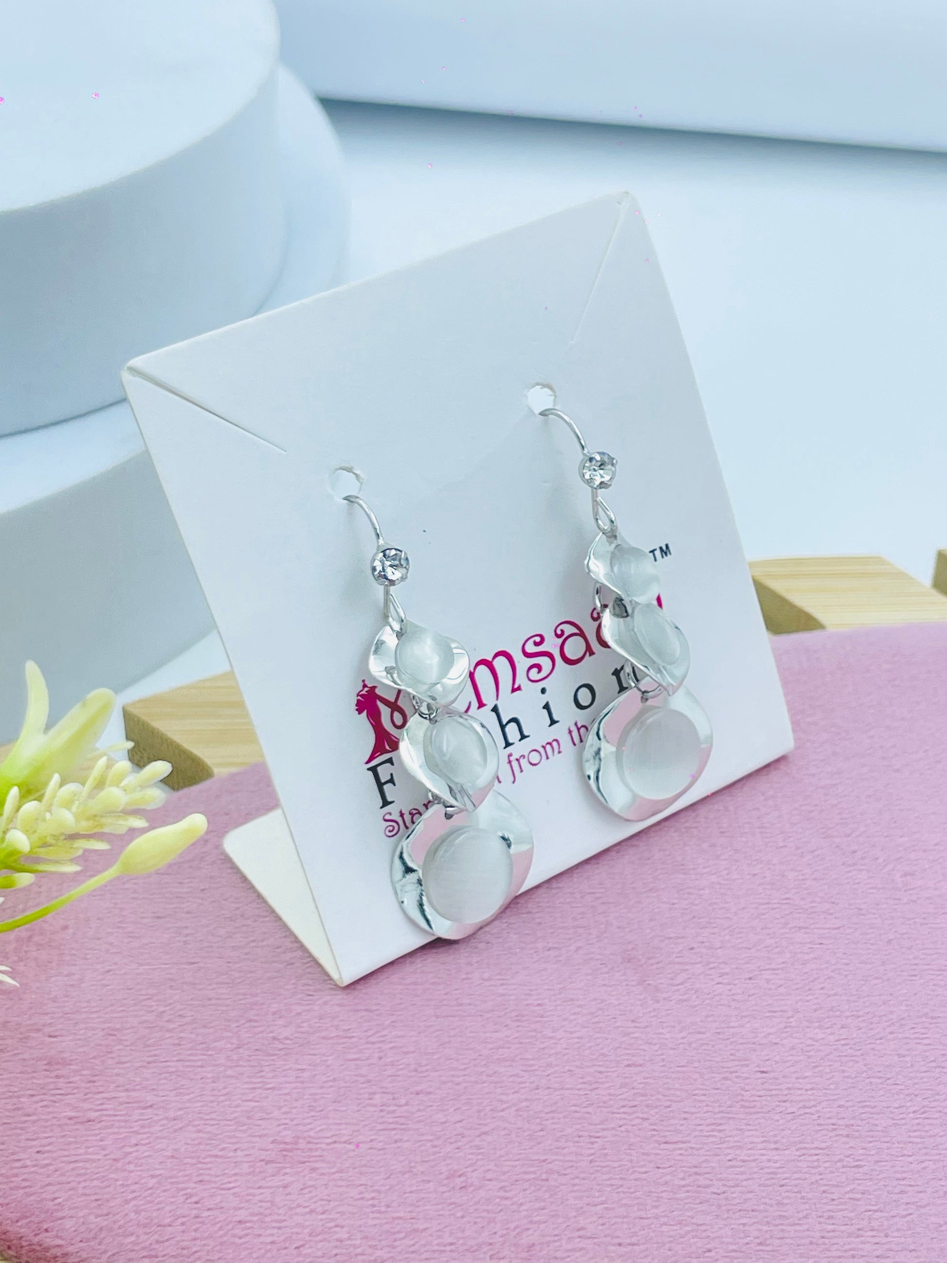Elegant Silver Drop Earrings