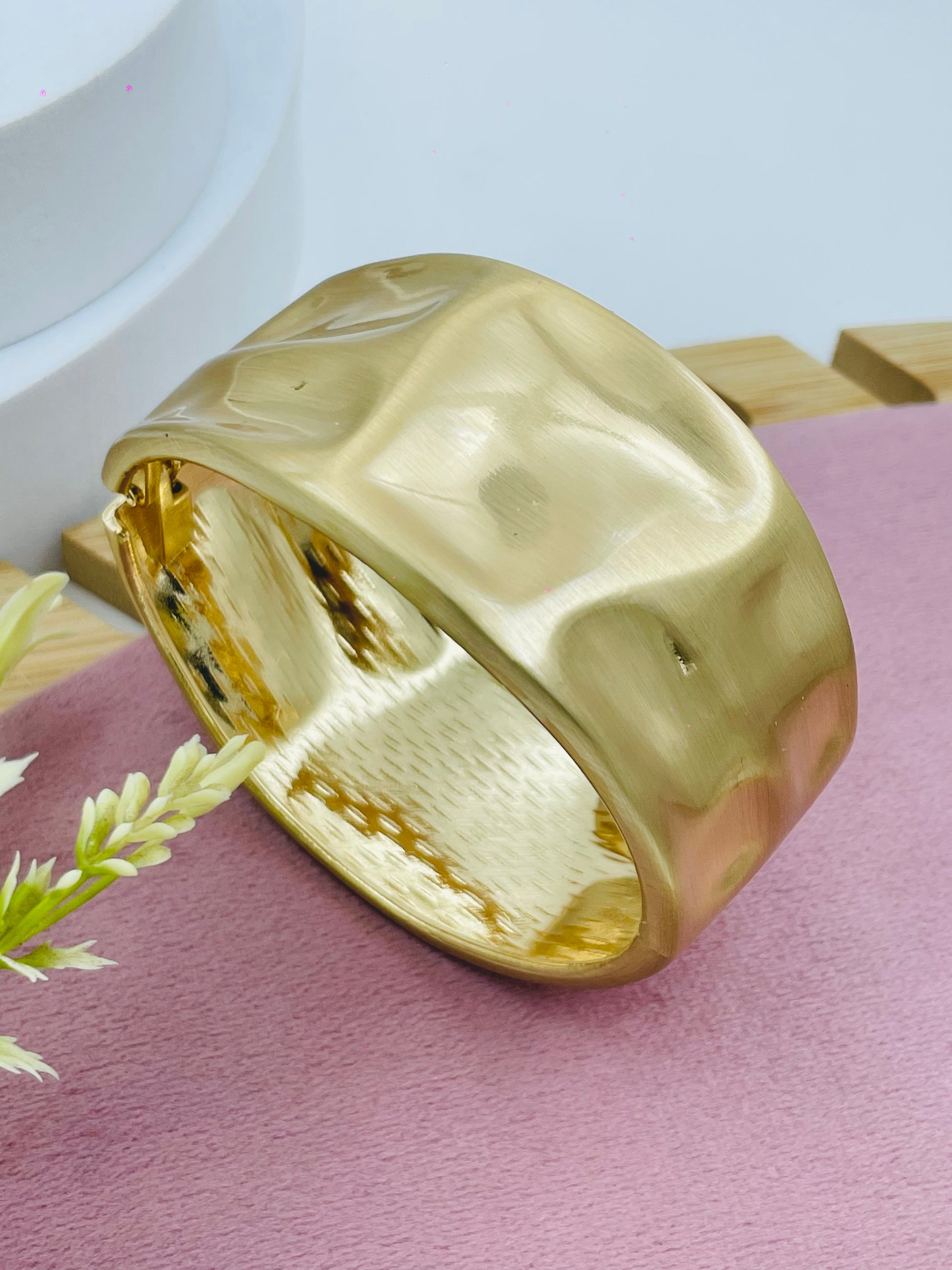 Elegant Gold Matte Cuff Bracelet for Style