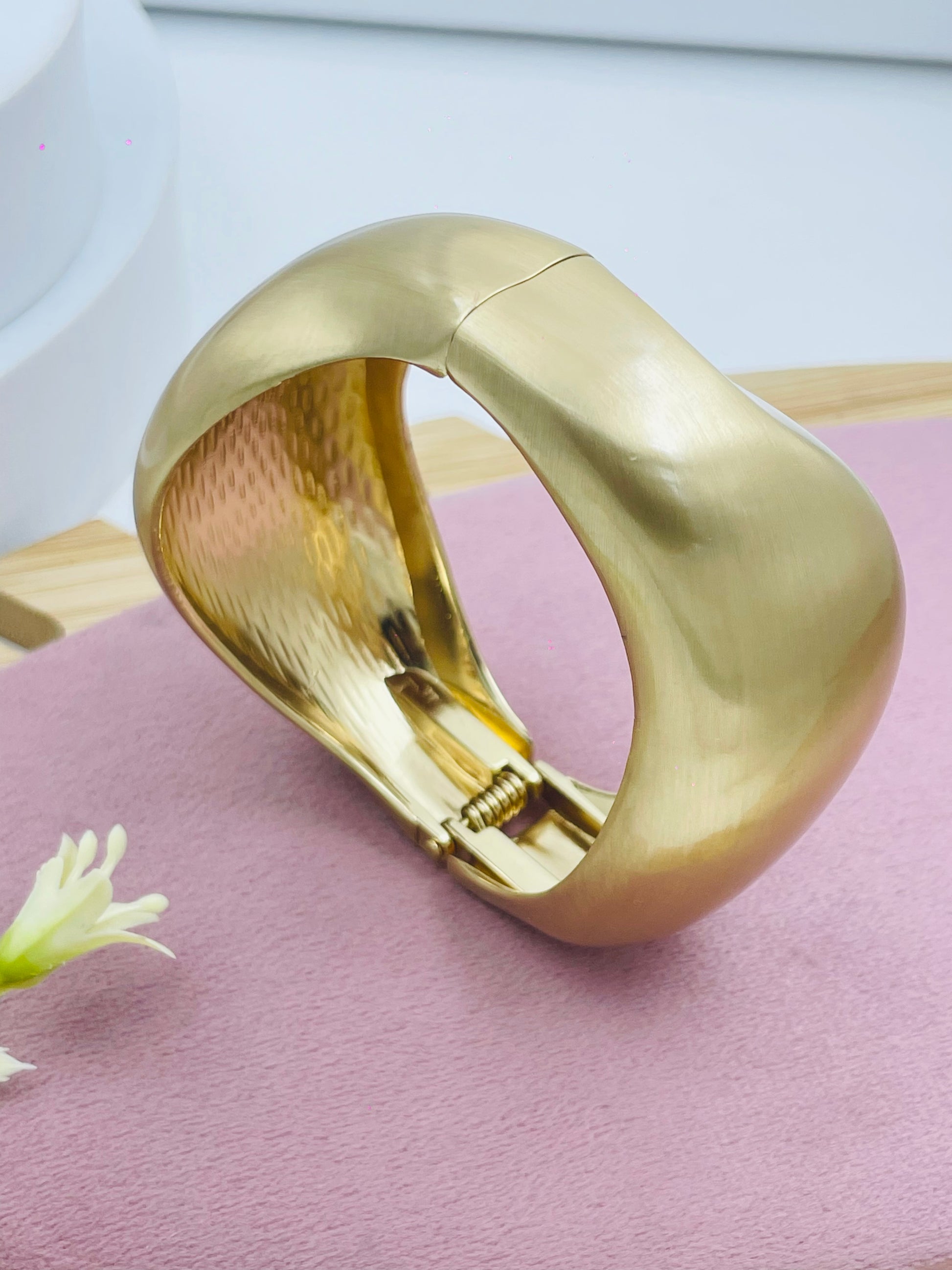 Elegant Gold Statement Bracelet