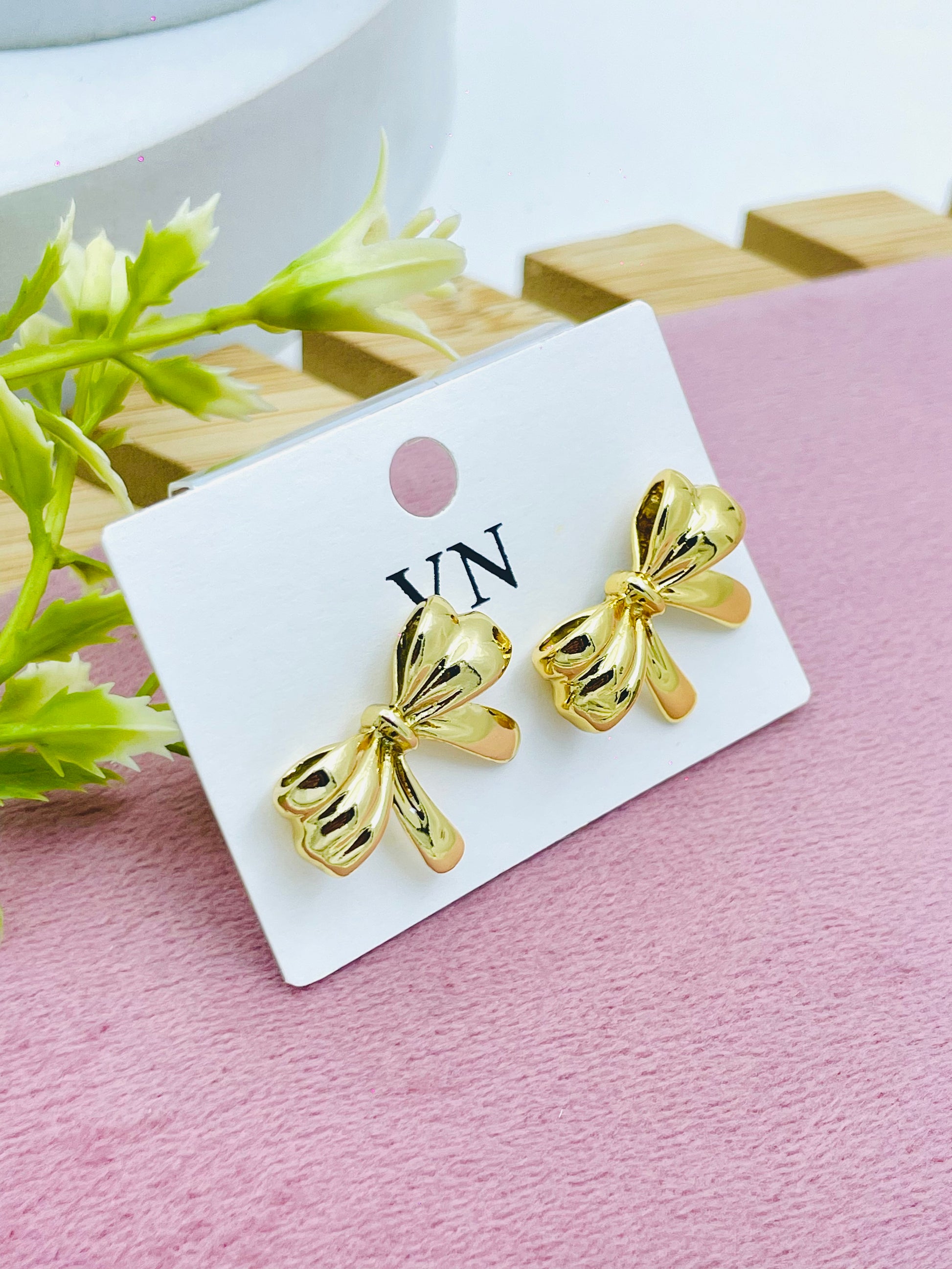 Elegant Gold Butterfly Earrings