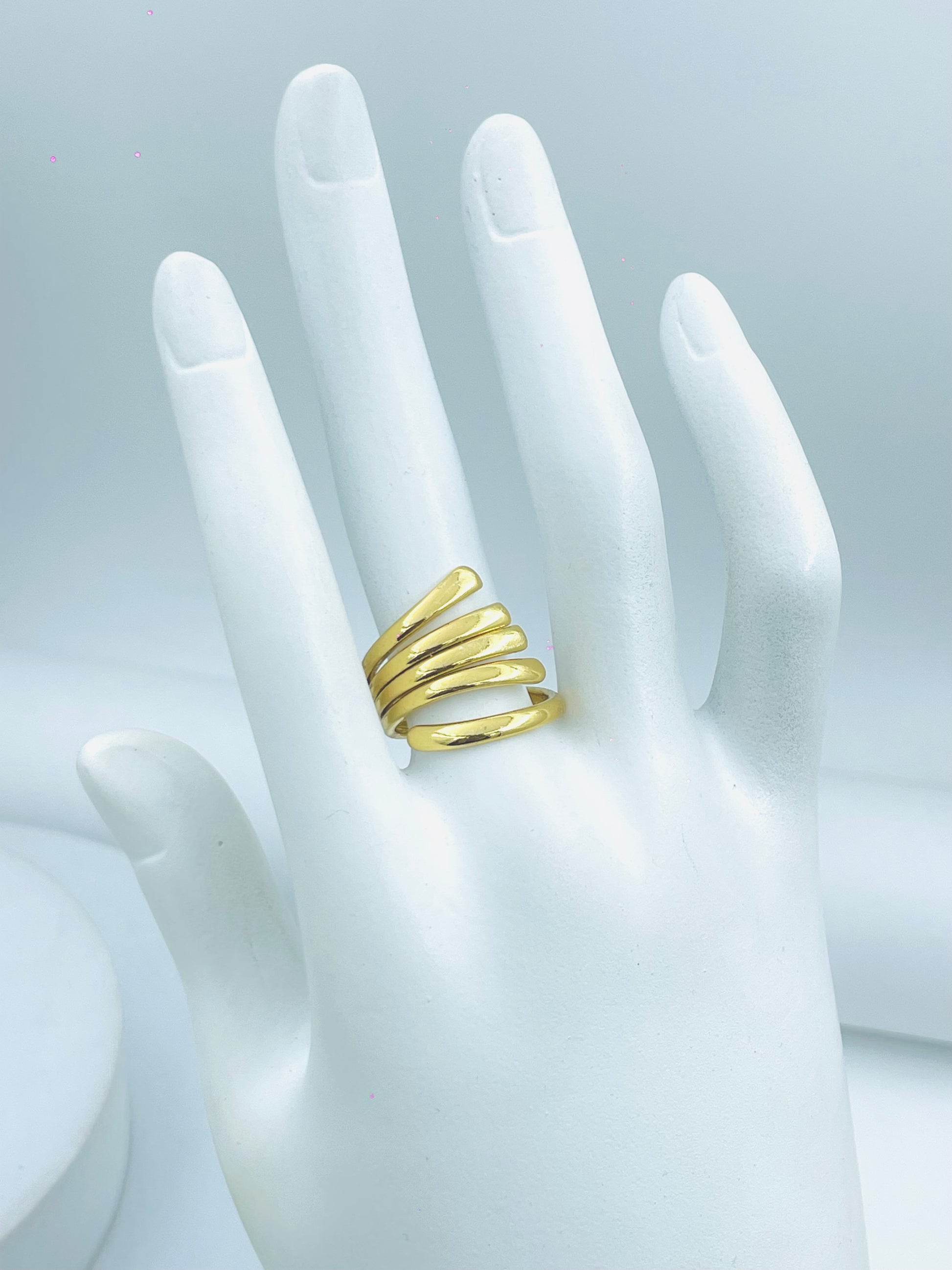 Elegant Gold MultiBand Ring  Stylish Jewelry