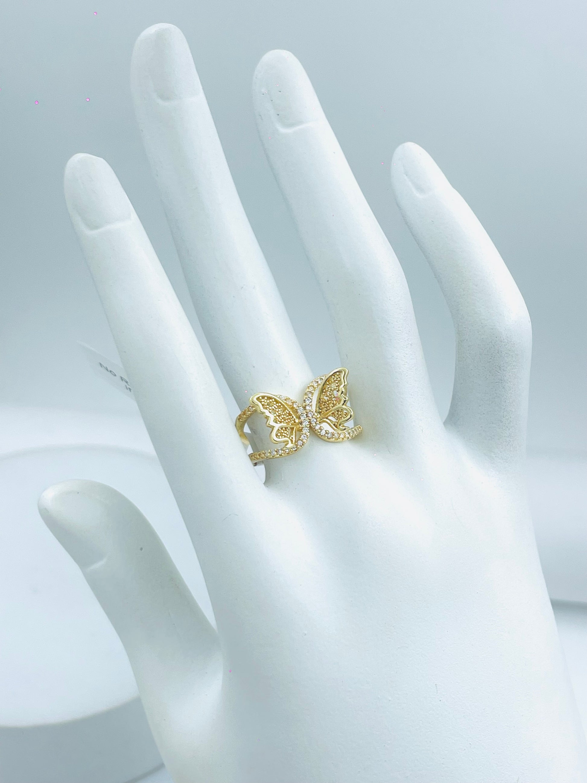Elegant Gold Leaf Adjustable Ring  Nature Inspired Jewelry