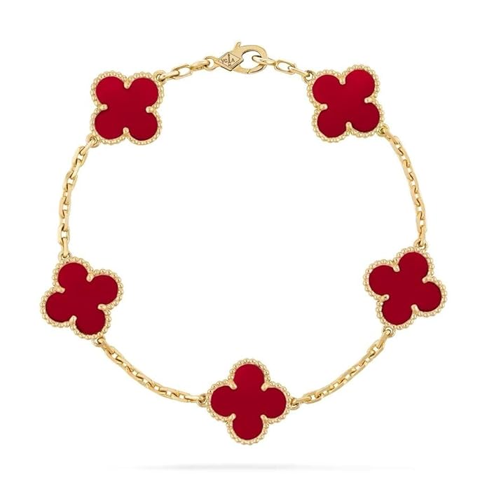 Elegant Anti-Tarnish Black Clover Bracelet