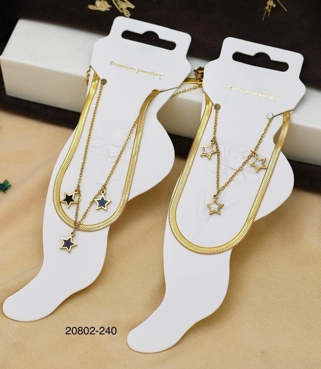 Gold Star Anklet for Women – Stylish Foot Chain Jewelry