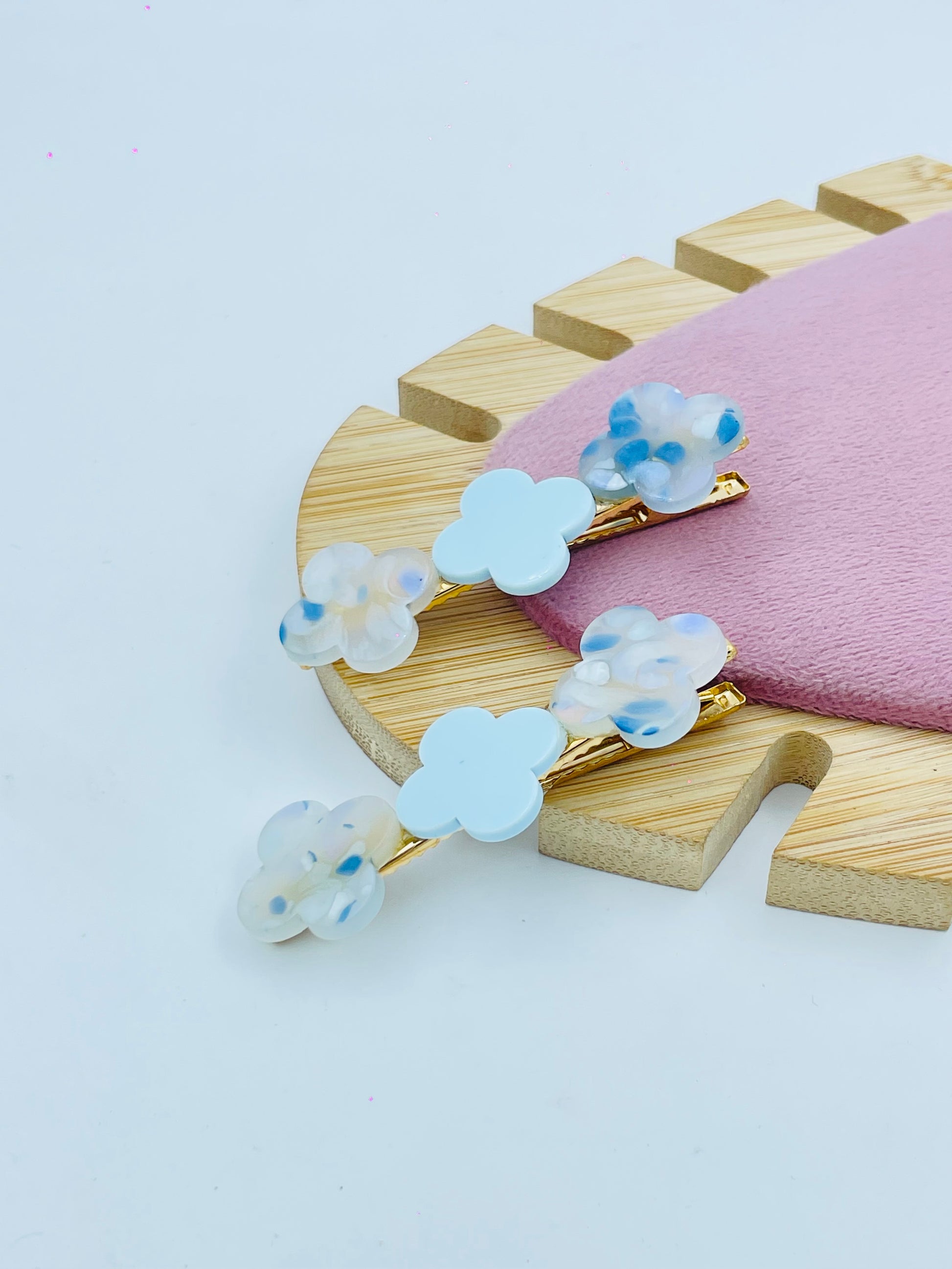 Elegant Floral Hair Clip for Women Set of 2
