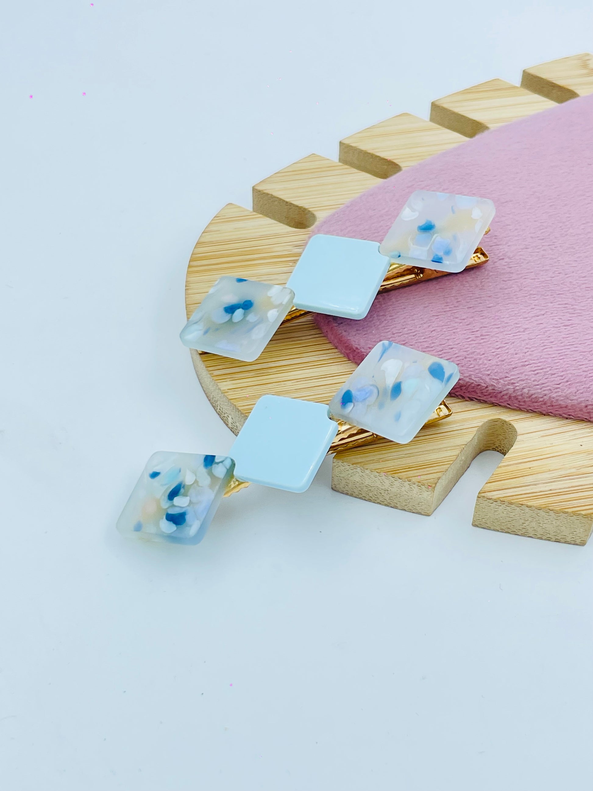 Stylish Geometric Floral  Hair Clip Set of 2